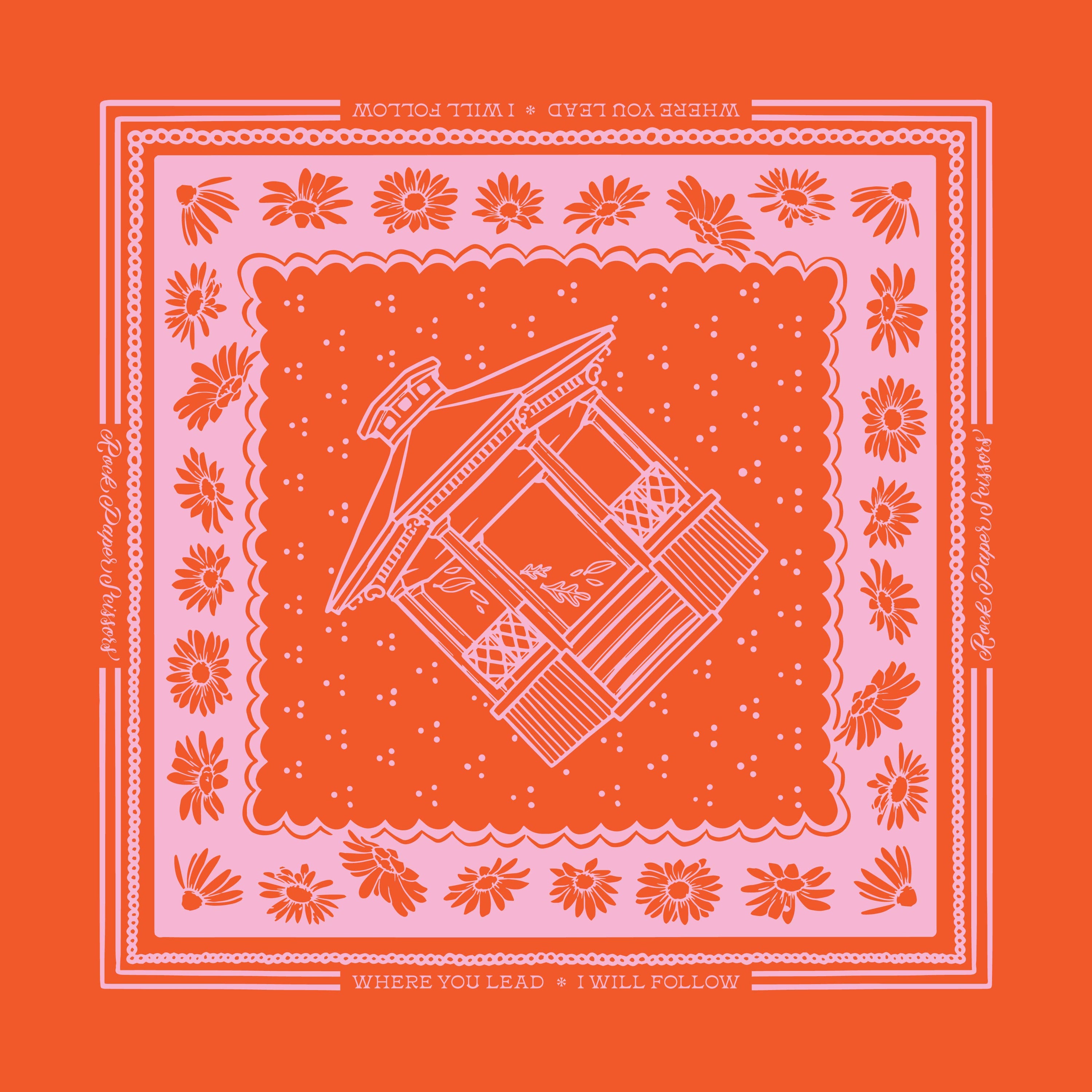 Exclusive Where You Lead Pink and Orange Bandana