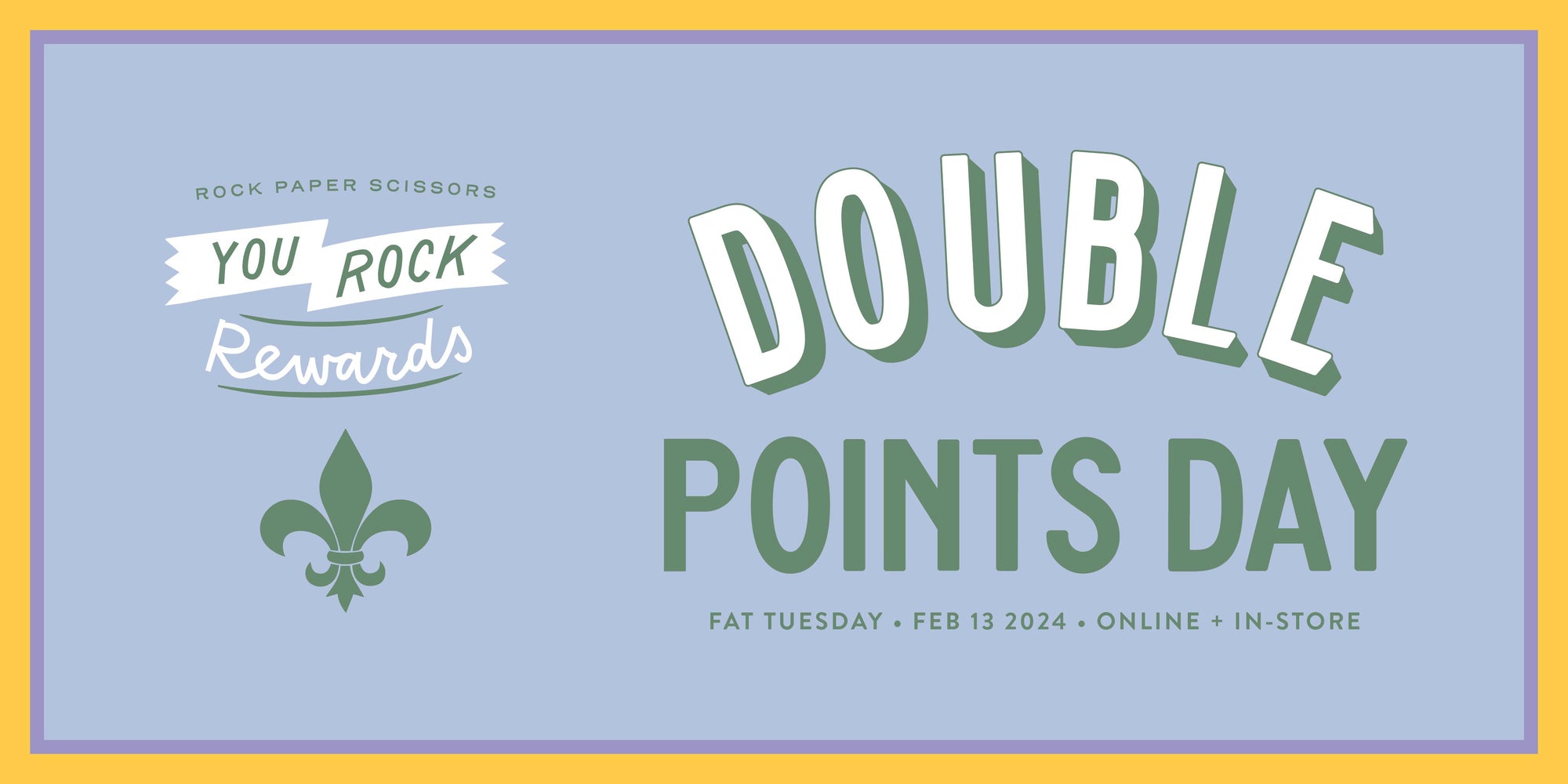 Earn 2x Points for Fat Tuesday
