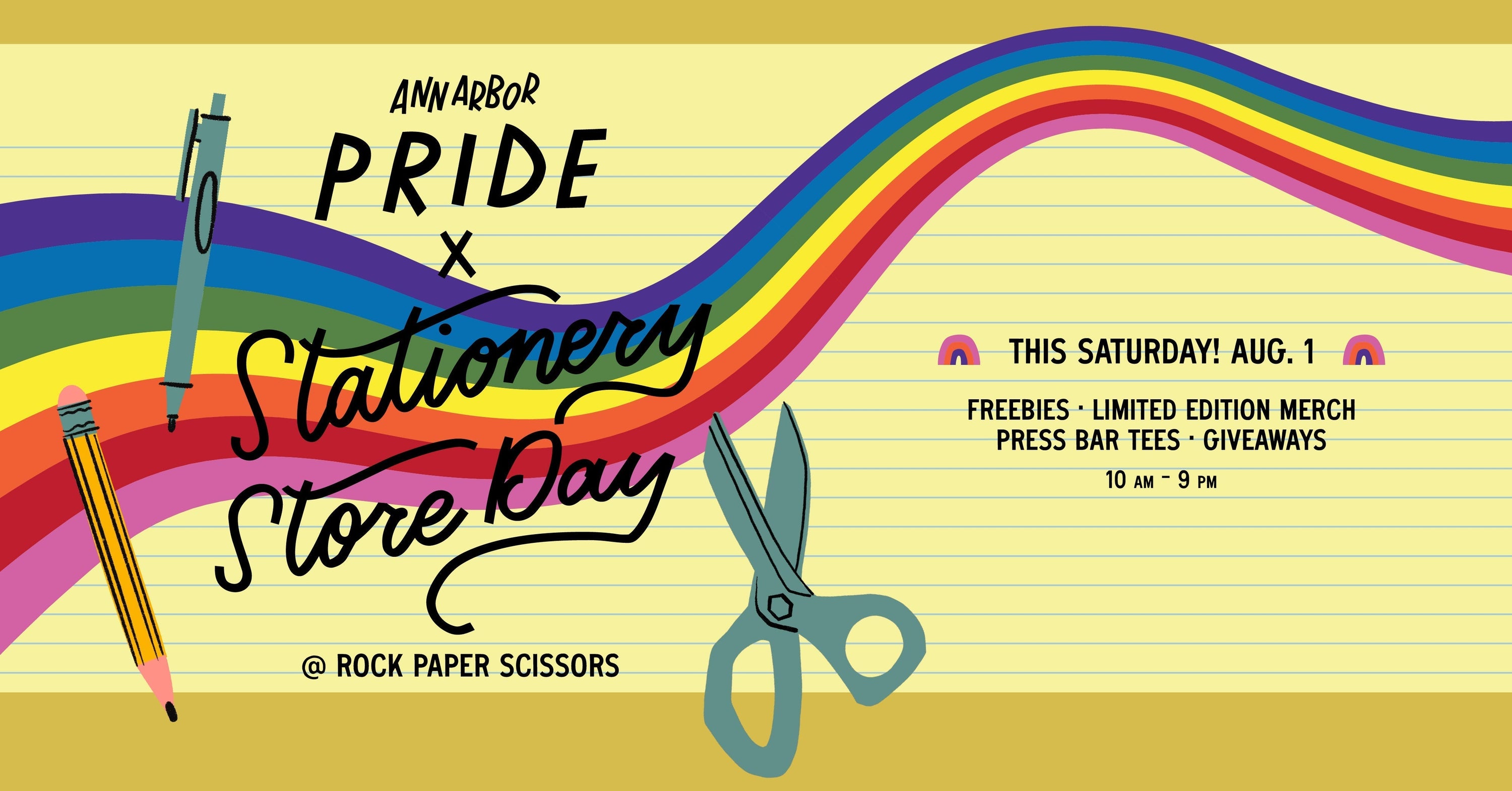 Ann Arbor Pride x Stationery Store Day: Double the Fun!