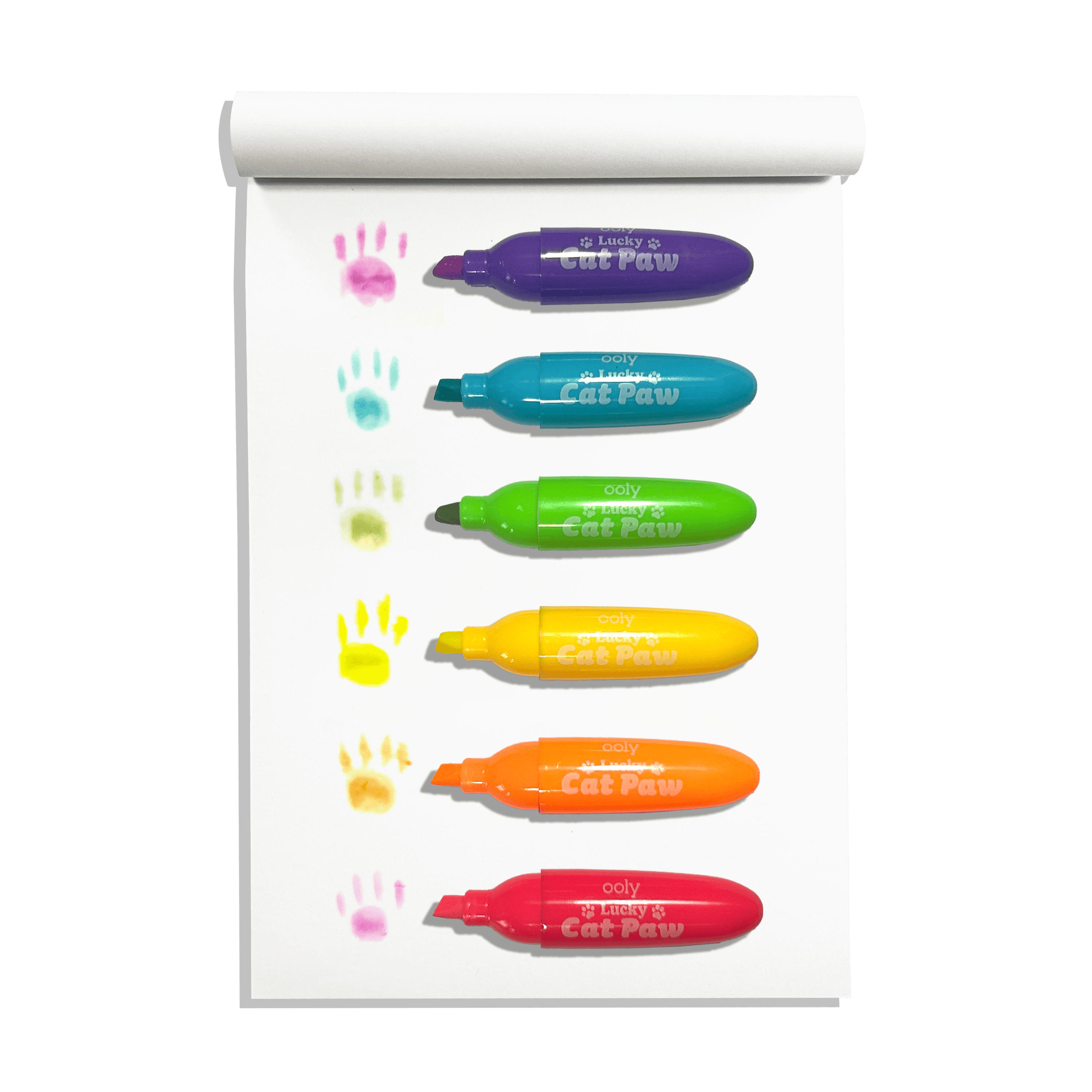 Lucky Cat Paw: Neon Highlighters - Berry Scent (Set of 6)