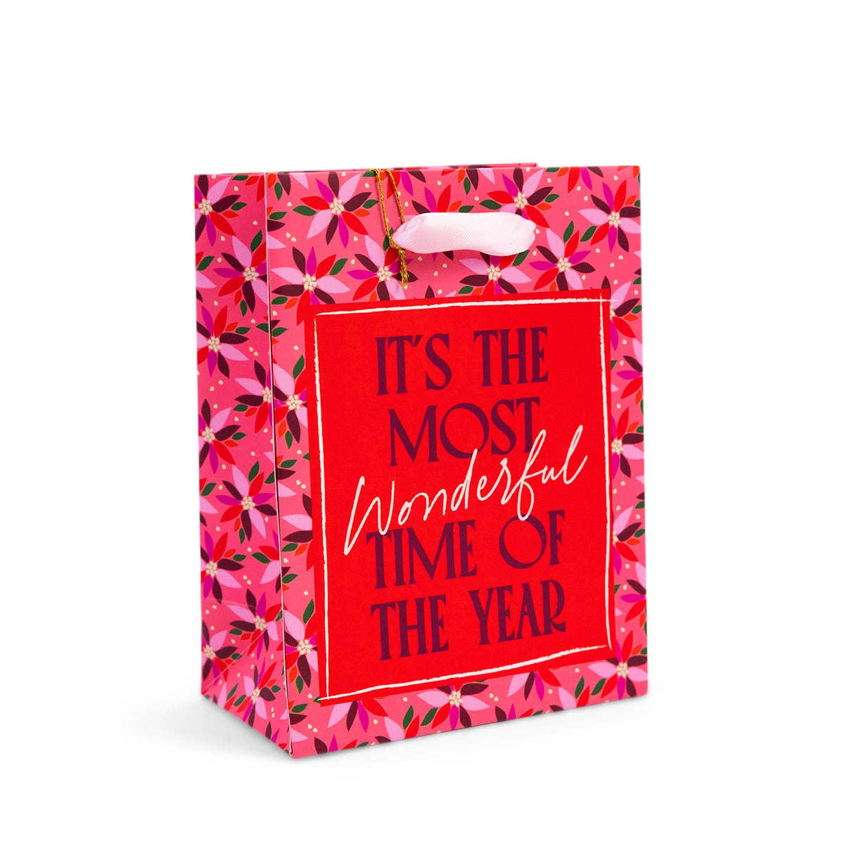 Medium Most Wonderful Holiday Gift Bag