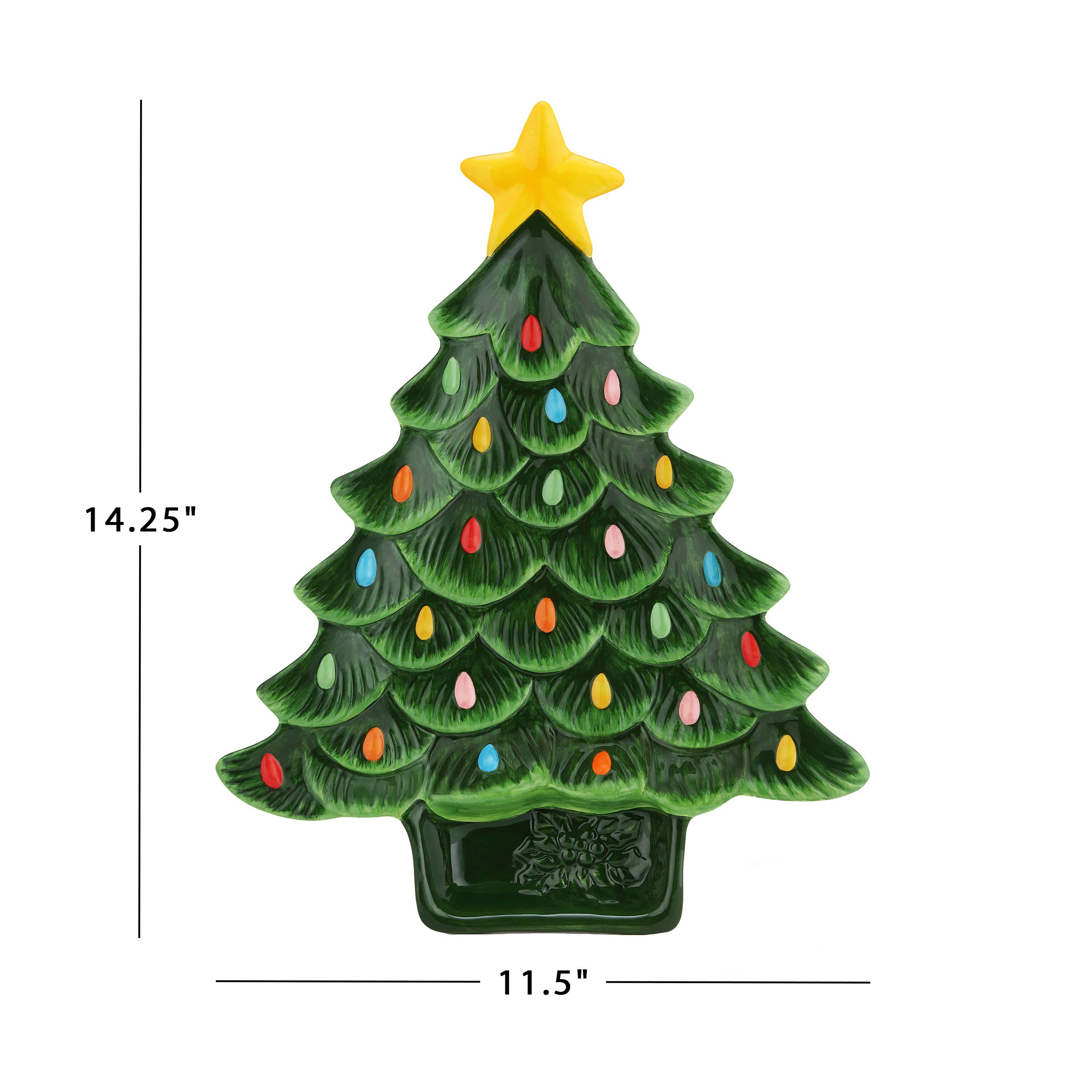 Nostalgic Ceramic Tree Dip Platter