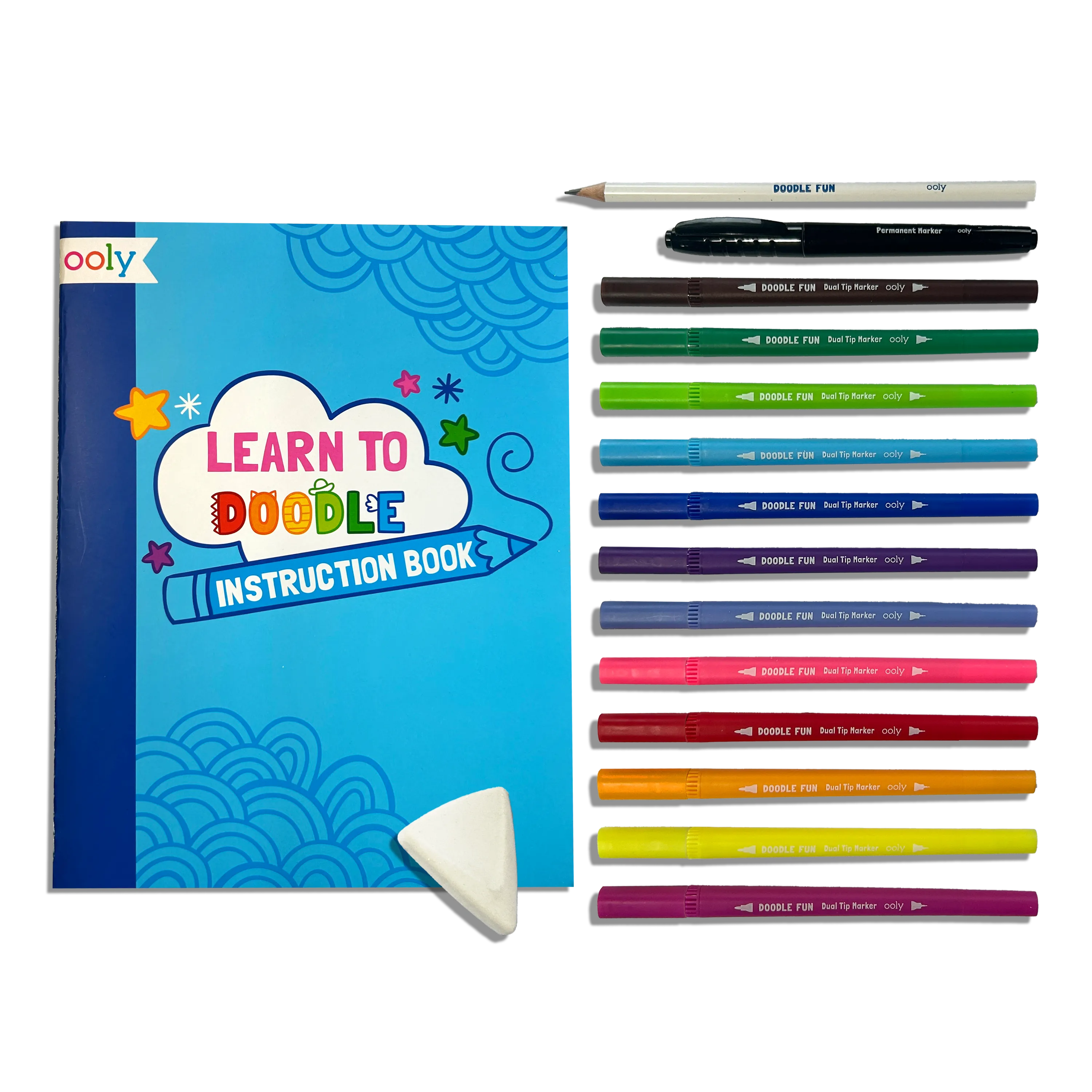 Doodle Fun: Draw & Color Activity Kit (17 PC Set)