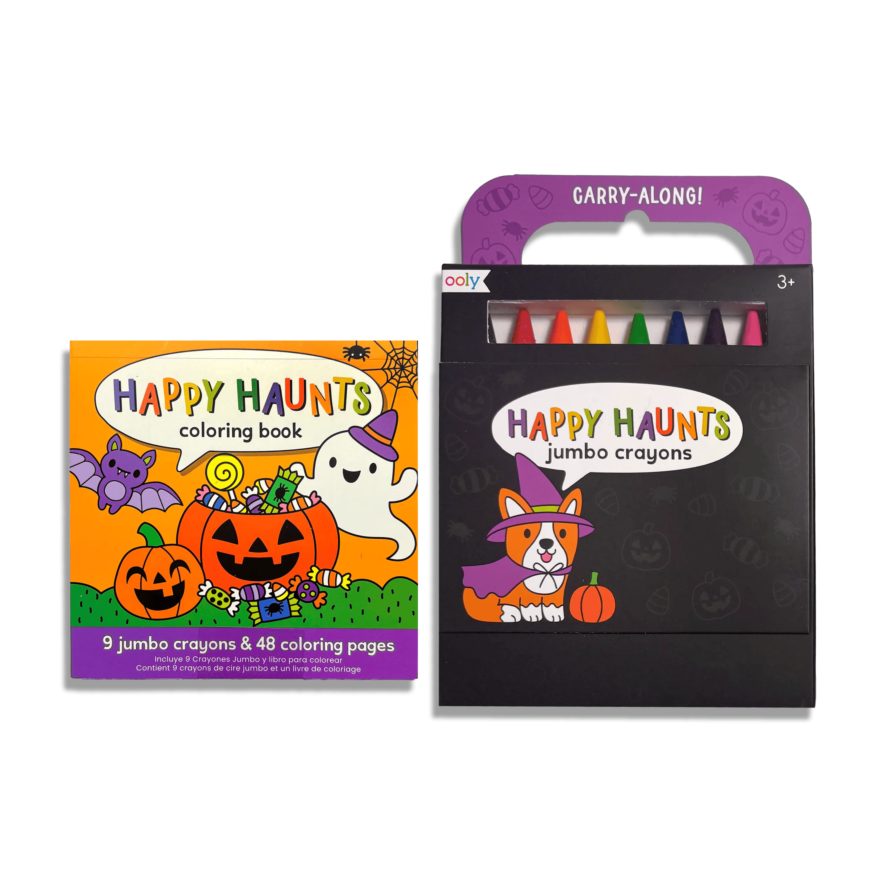 Carry-Along Coloring Book Set - Happy Haunts
