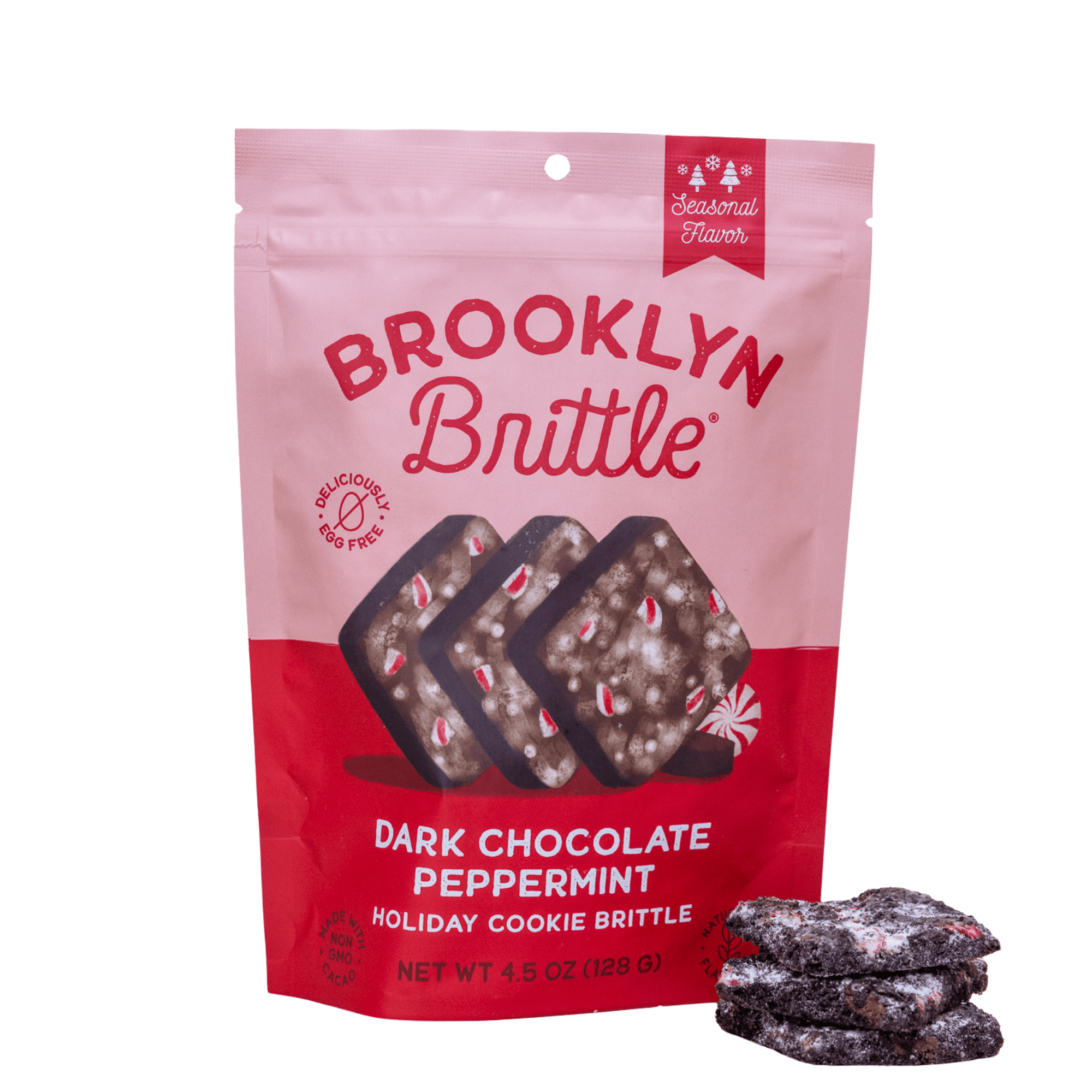Dark Chocolate Peppermint Italian Cookie Brittle - Pouch Bag