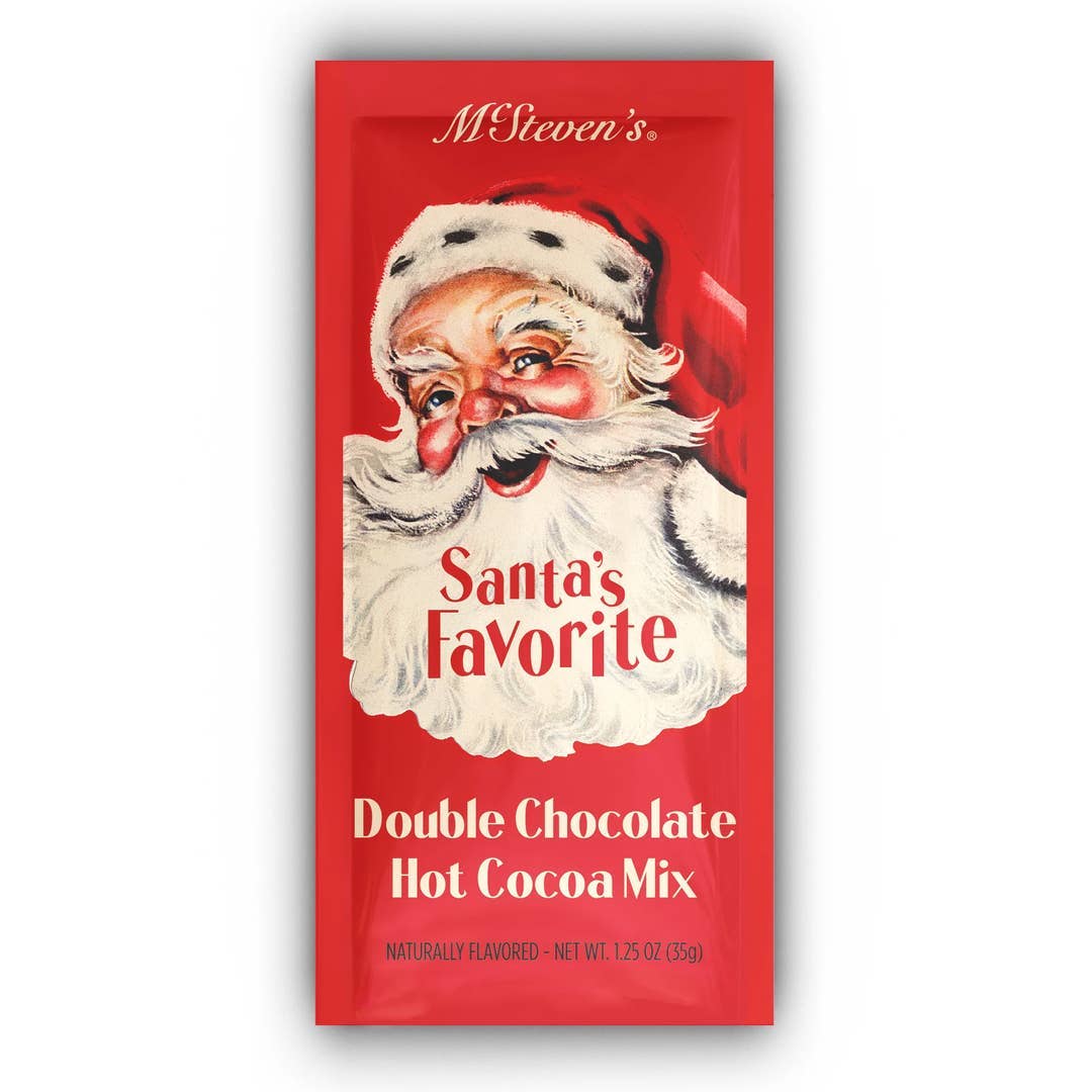 Vintage Santa's Favorite Double Choc. Cocoa Packet