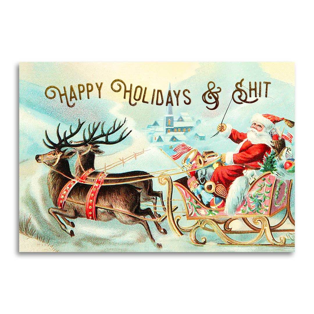 Happy Holidays & Shit Card