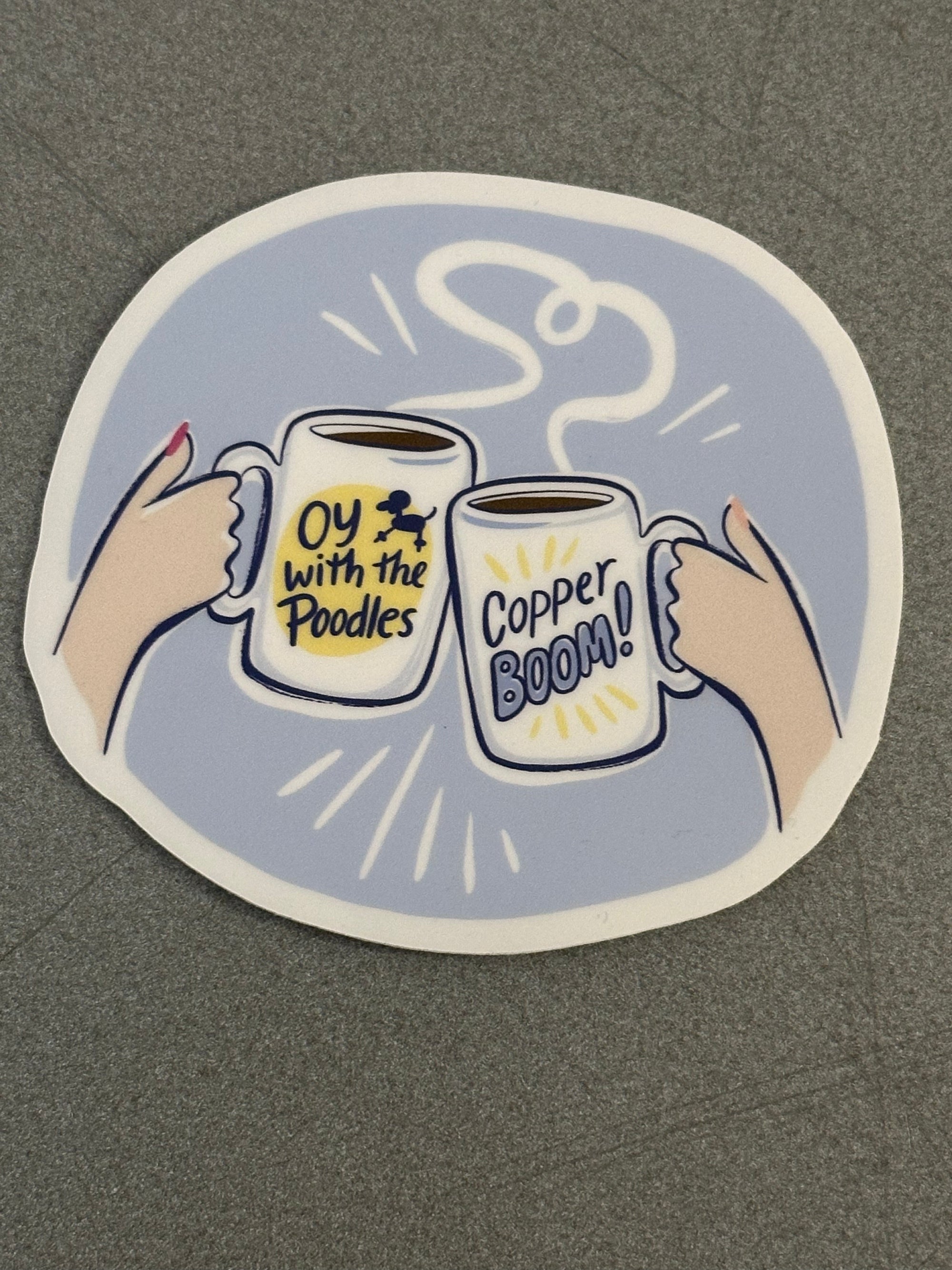 GG Inspired Coffee Cups Sticker