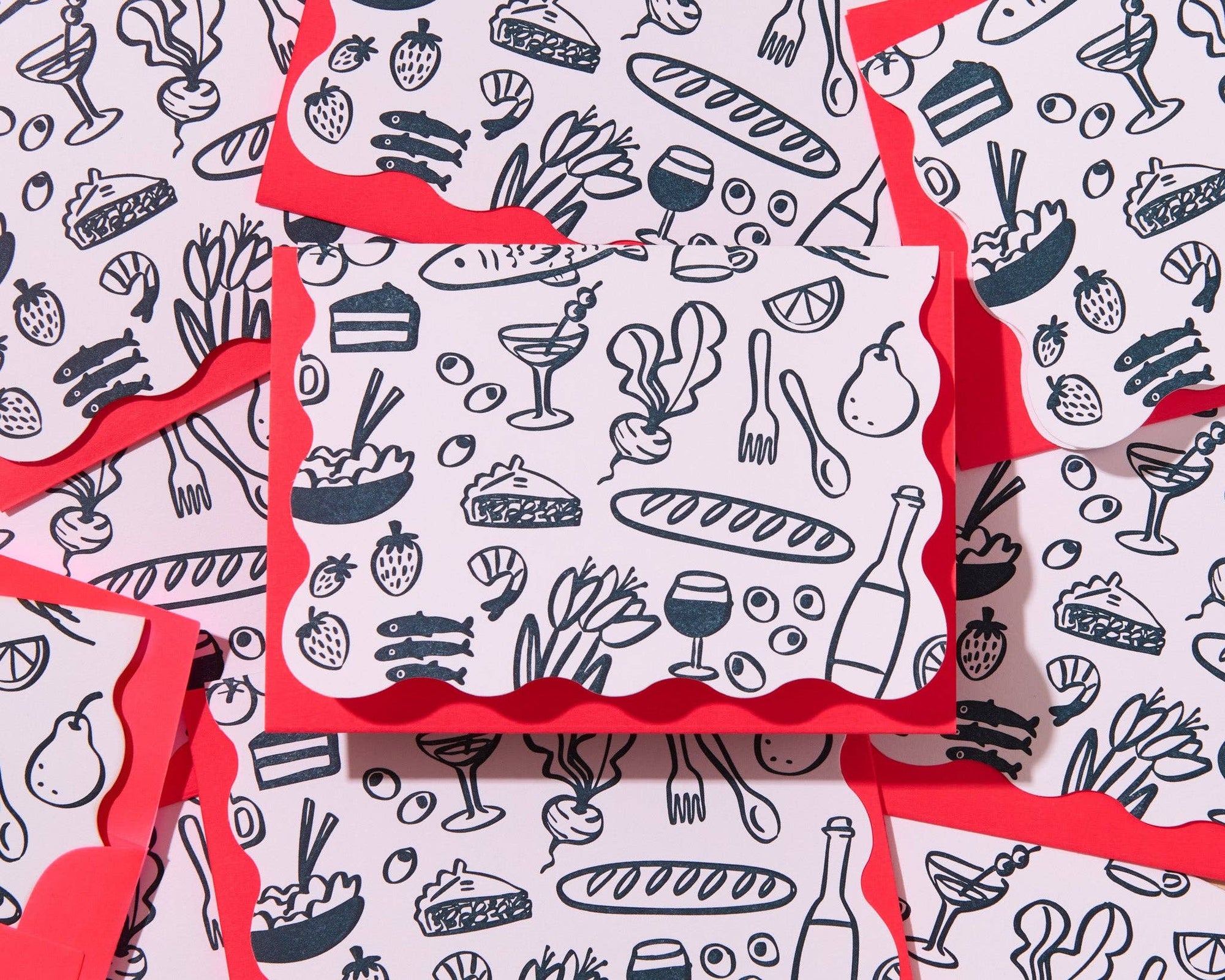 Dinner Party Set of 10 Notecards