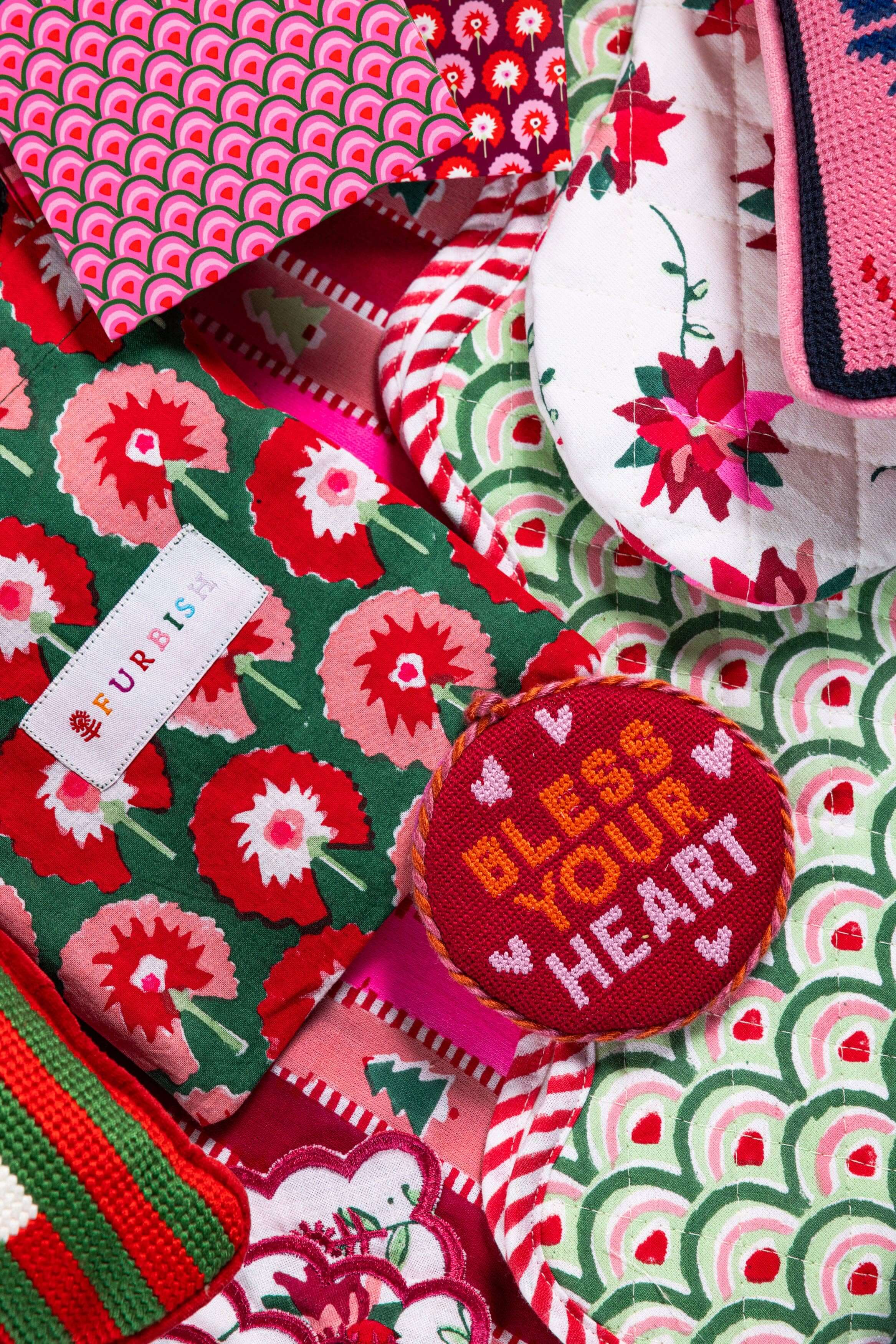 Bless Your Heart Needlepoint Ornament