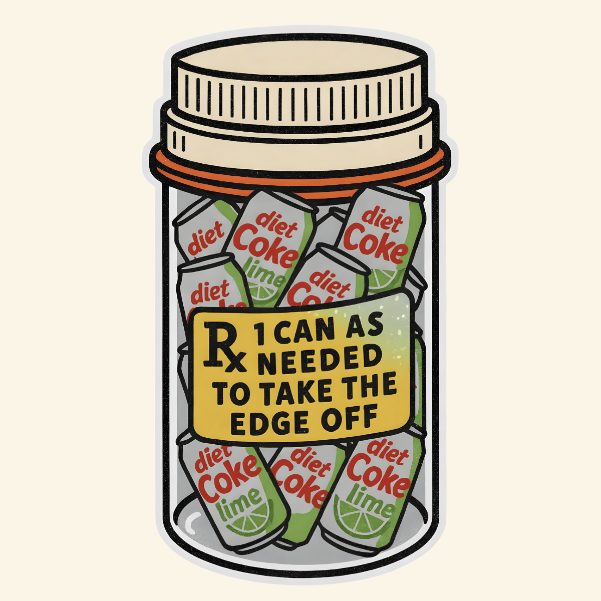 DC Lime Prescription Sticker
