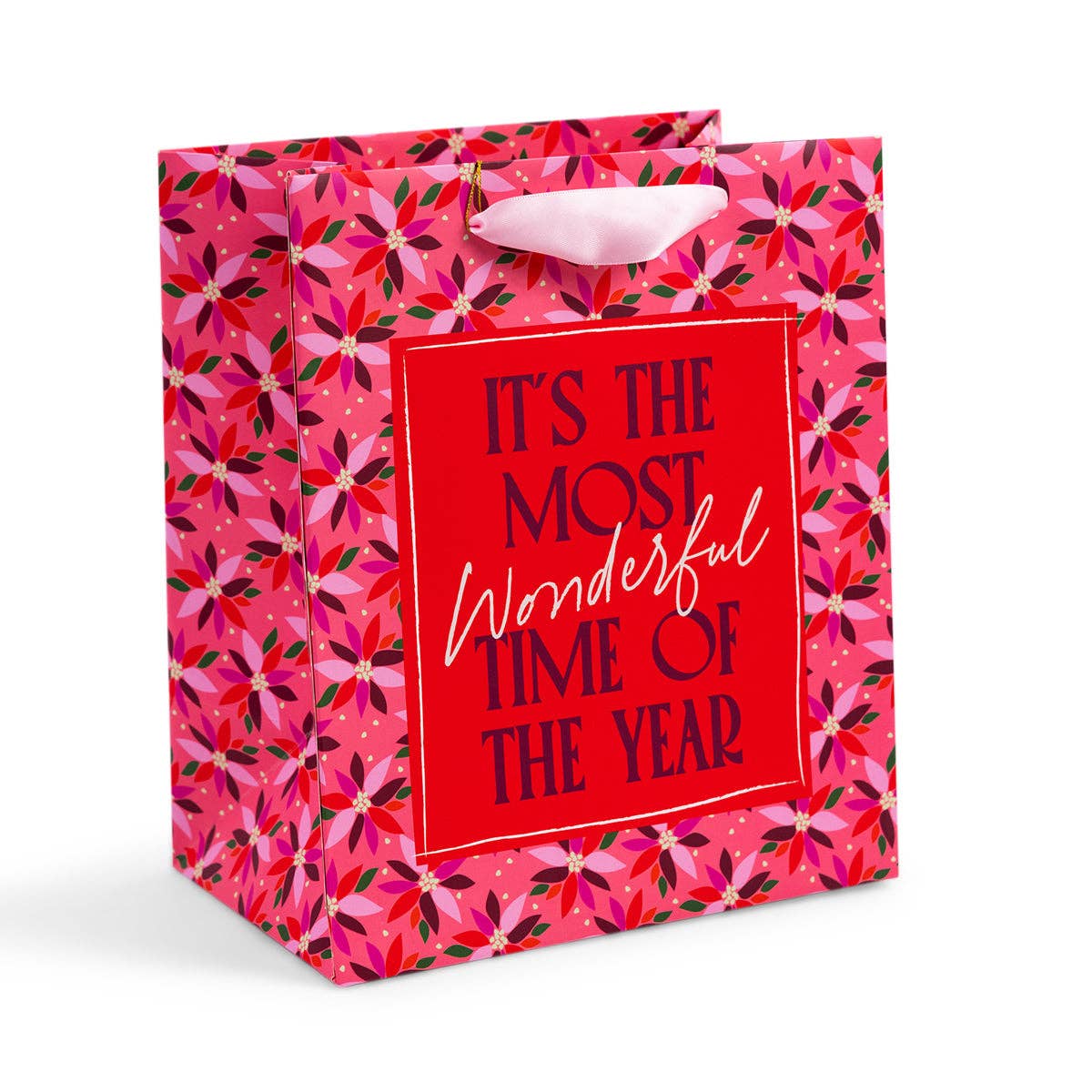 Medium Most Wonderful Holiday Gift Bag