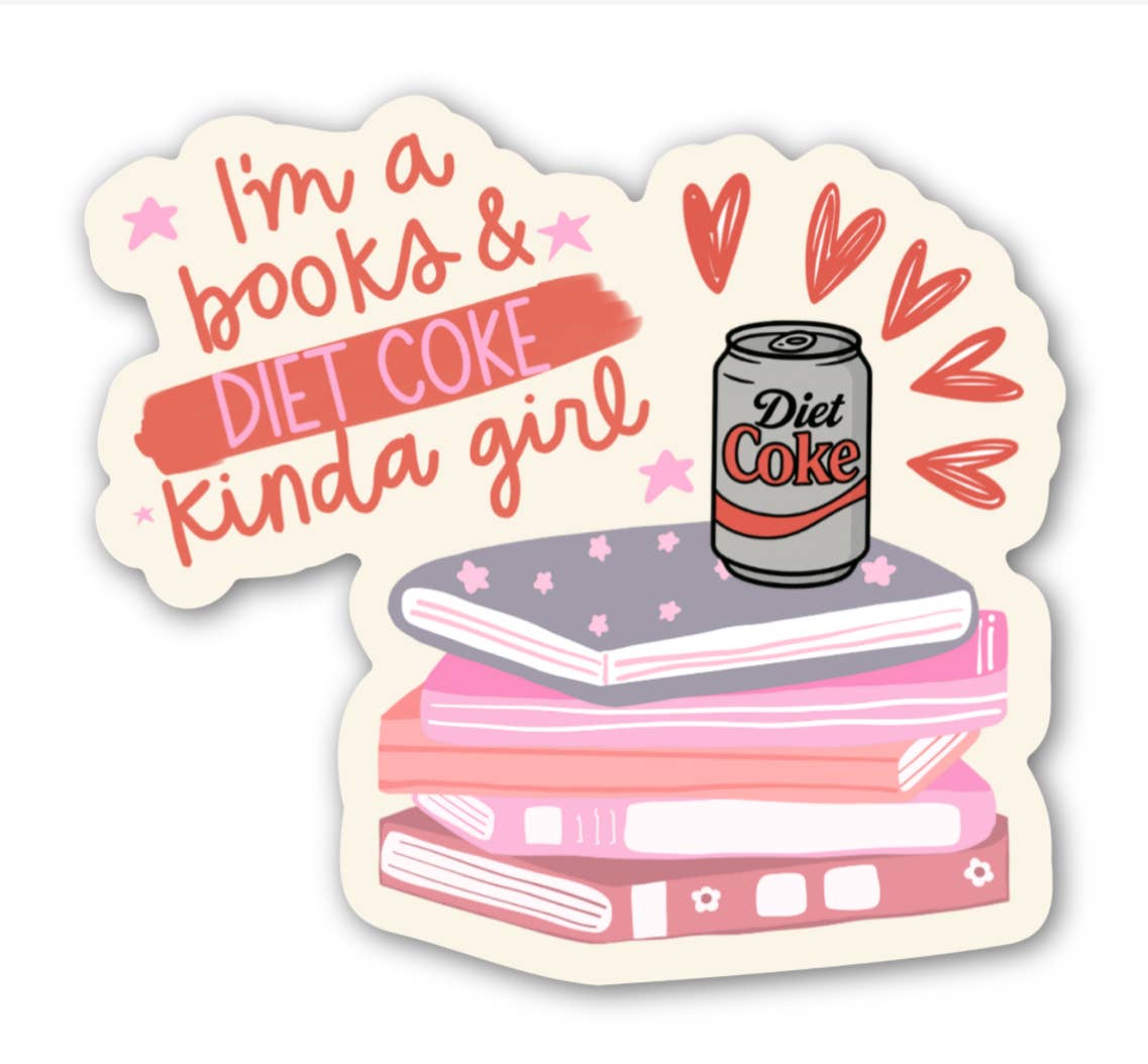 Book & DC Girl Sticker