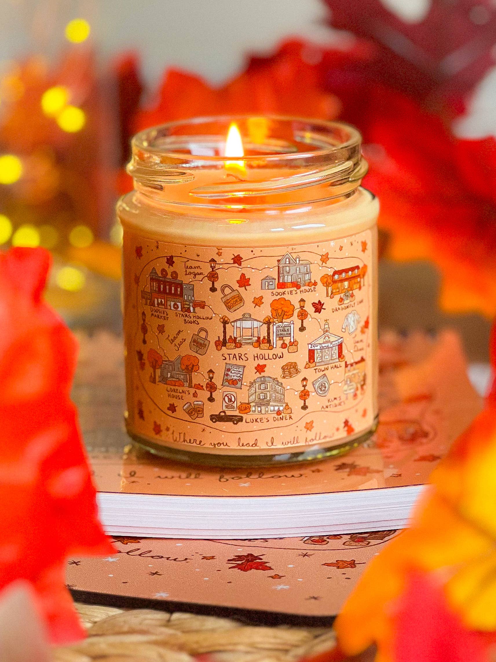 Stars Hollow Village Autumn Map Gilmore Candle