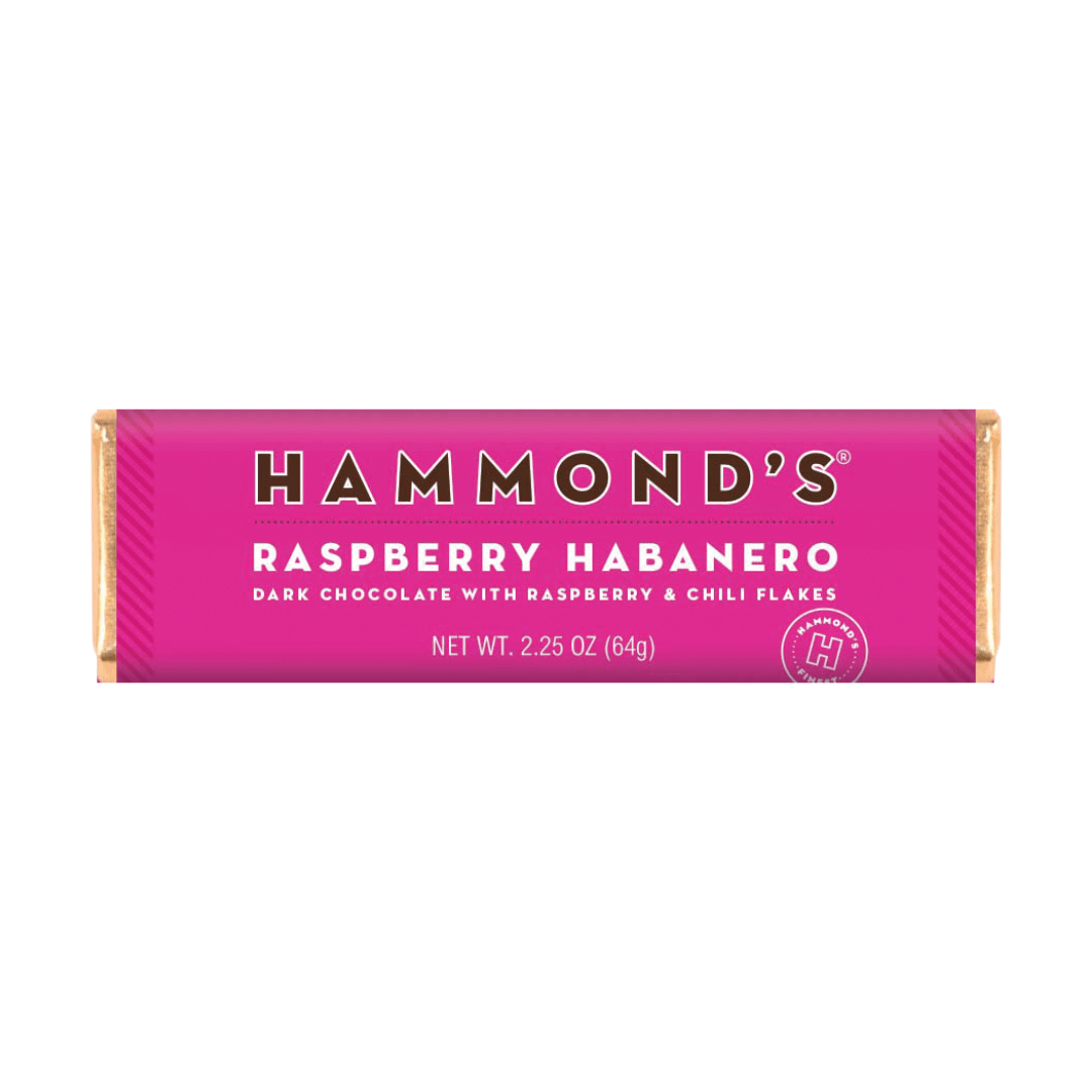 Dark Chocolate Raspberry Habanero 2.25 oz Candy Bar