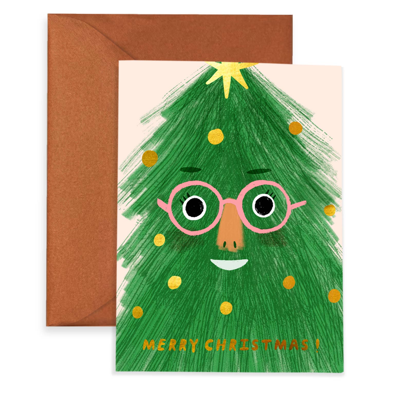 Fir Face Holiday Card