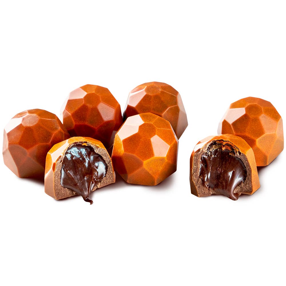 7 PC Milk Chocolate Pumpkin Pie Truffles-(3.5 OZ) CASE/12