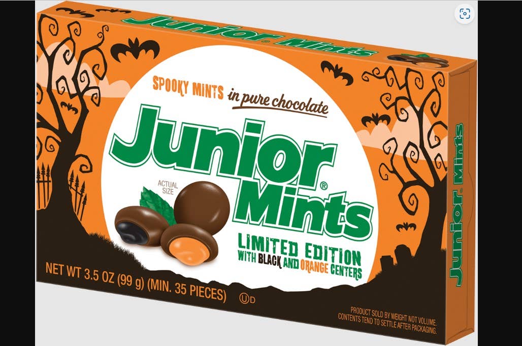 Halloween Spooky Junior Mints 3.5oz Theater box