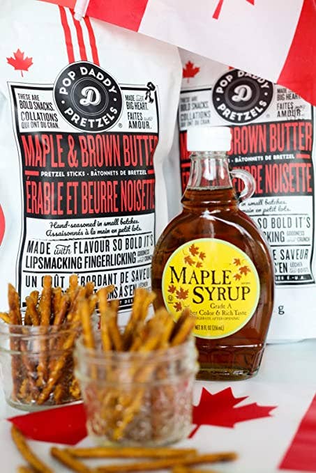 Pop Daddy Maple & Brown Butter Seasoned Pretzels 7.5oz