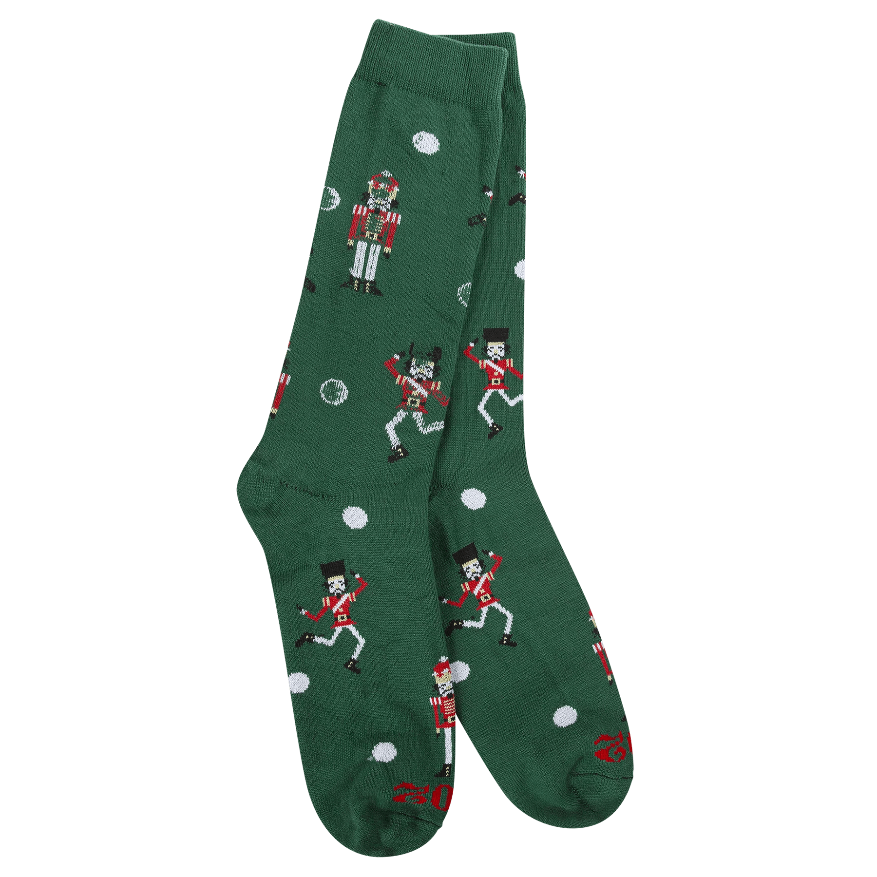 Green Nutcracker Mens Socks