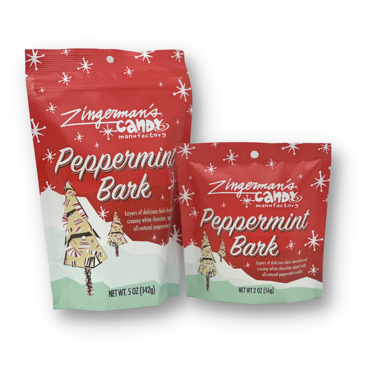 Peppermint Bark Large Pouch