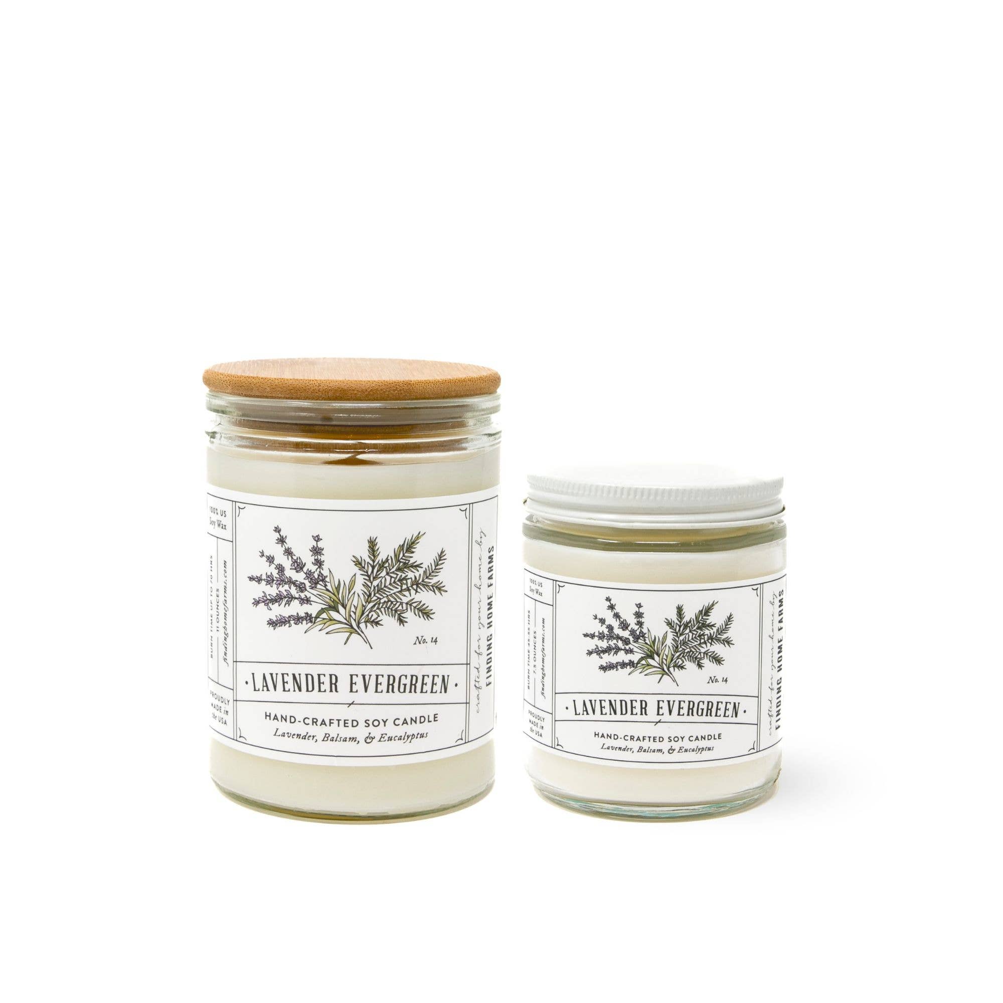Lavender Evergreen Soy Candle