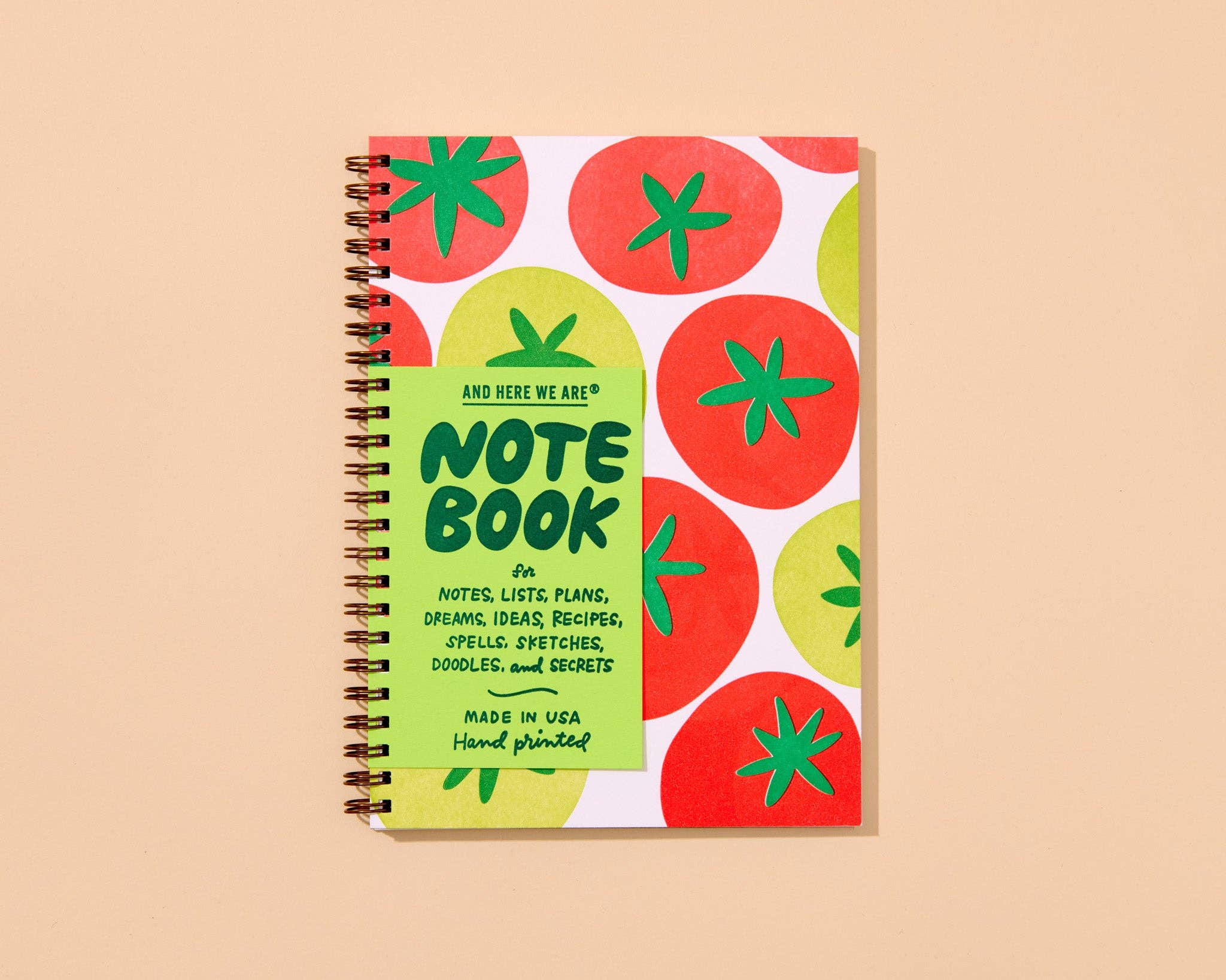 Tomato A5 Spiral Notebook