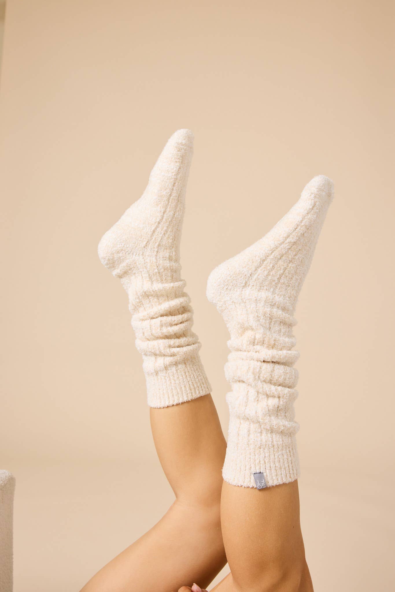 Women's Soft, Cozy, Slouchy Marshmallow Socks with Grippers