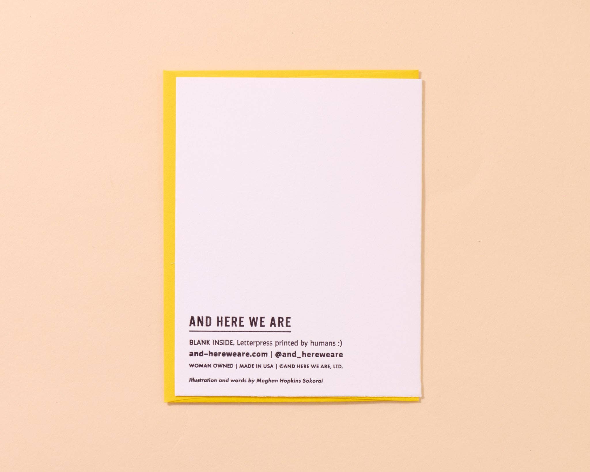 Funny Letterpress Birthday Greeting Card