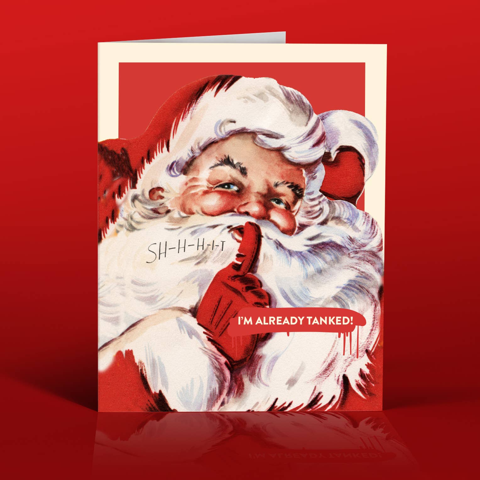 Santa Tanked Holiday Card