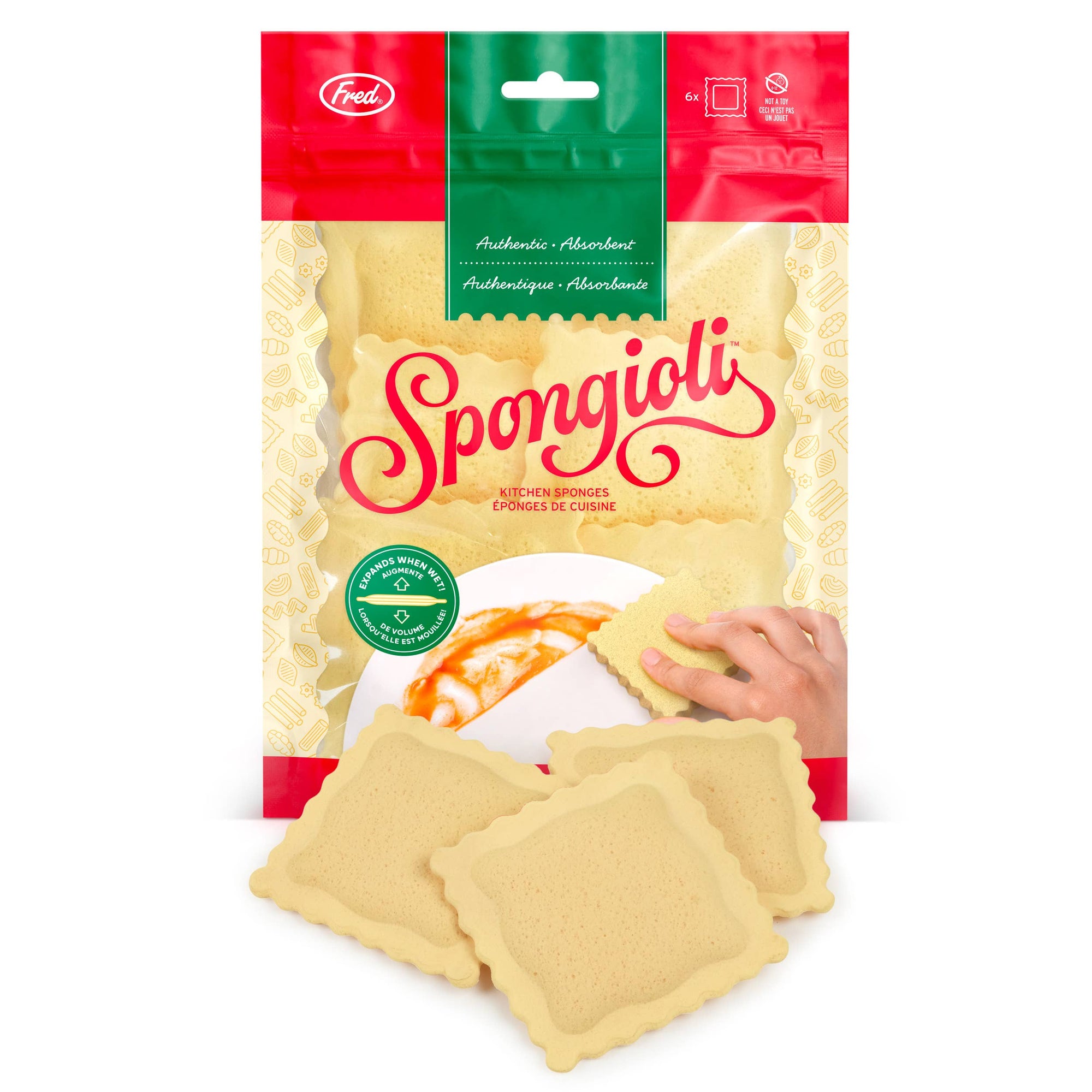 Spongioli - Set of 6 - Ravioli Compressed Sponges