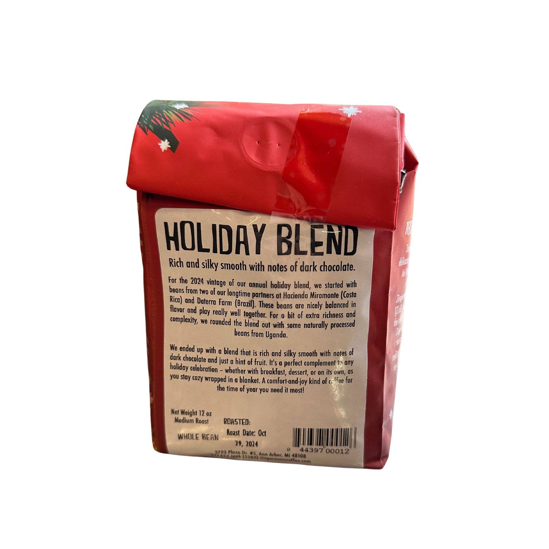 Holiday Blend Coffee 12oz Bag - Ground
