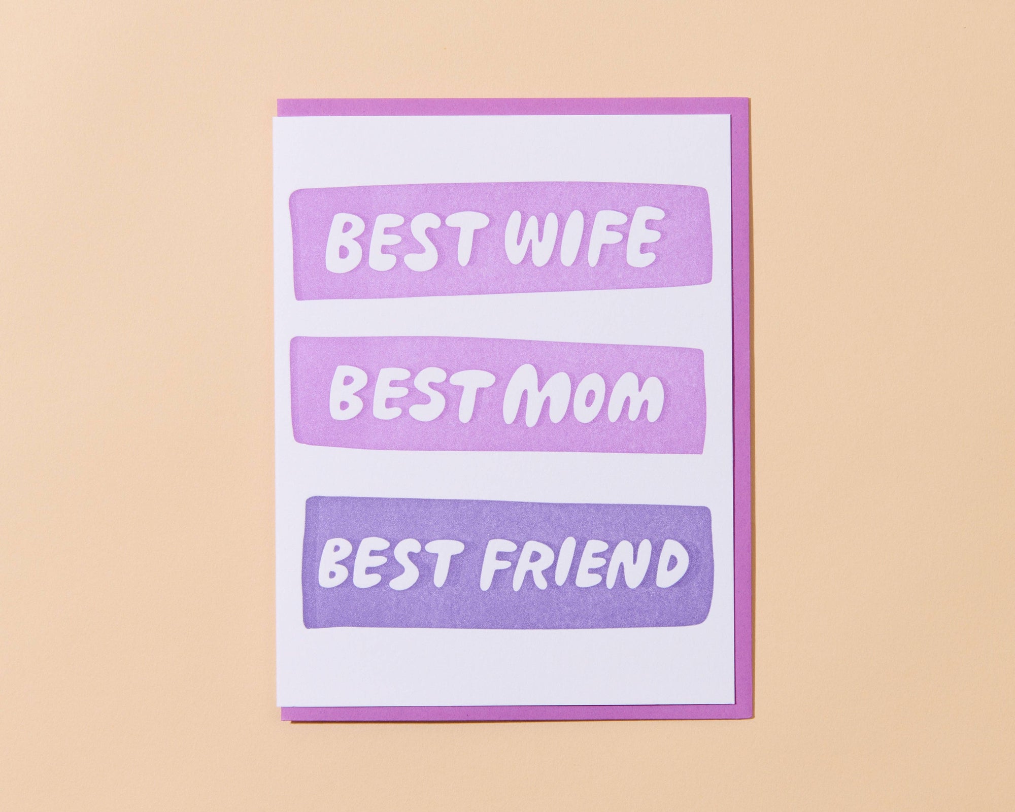 Best Wife/ Best Friend (Sweet) Card