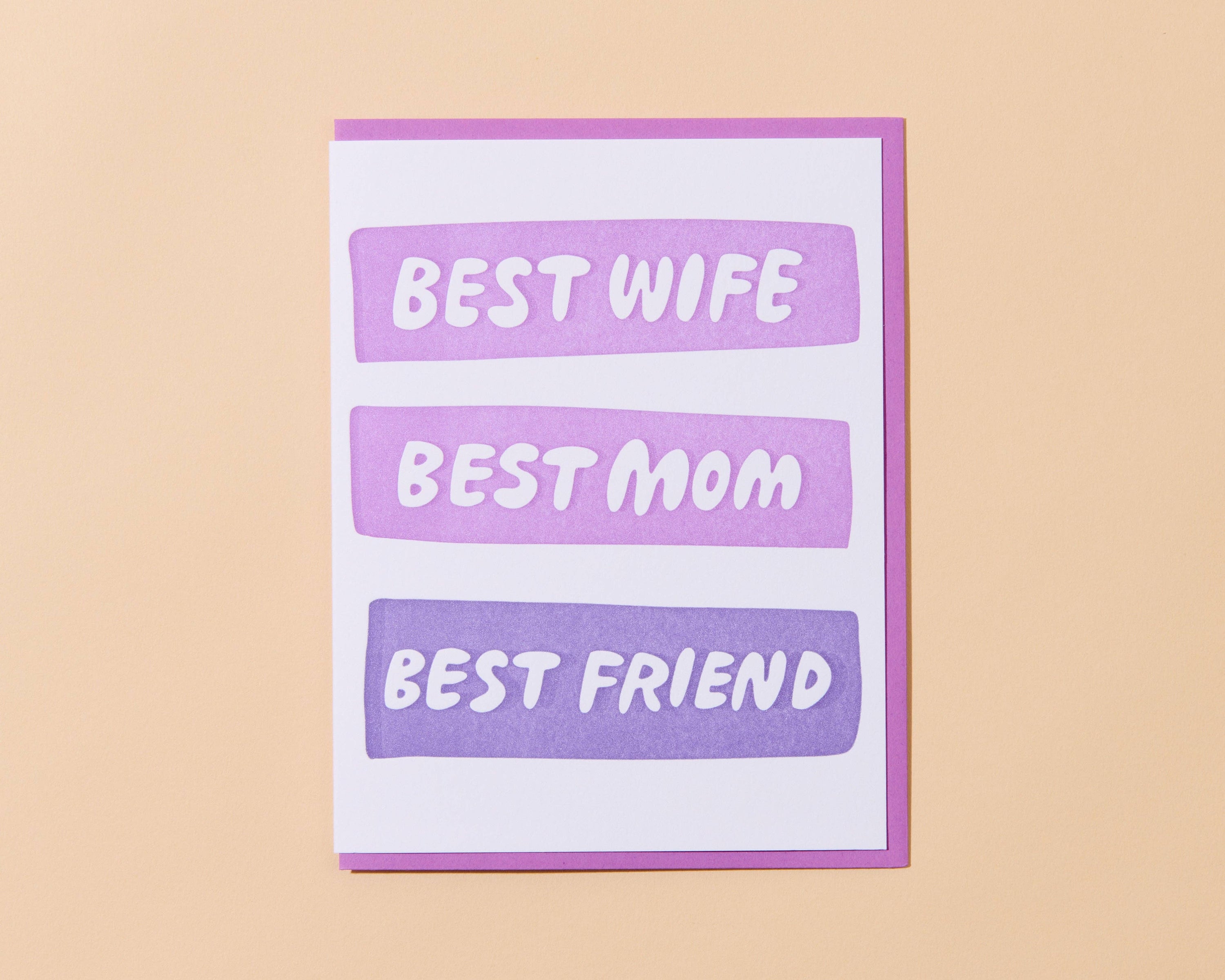 Best Wife/ Best Friend (Sweet) Card