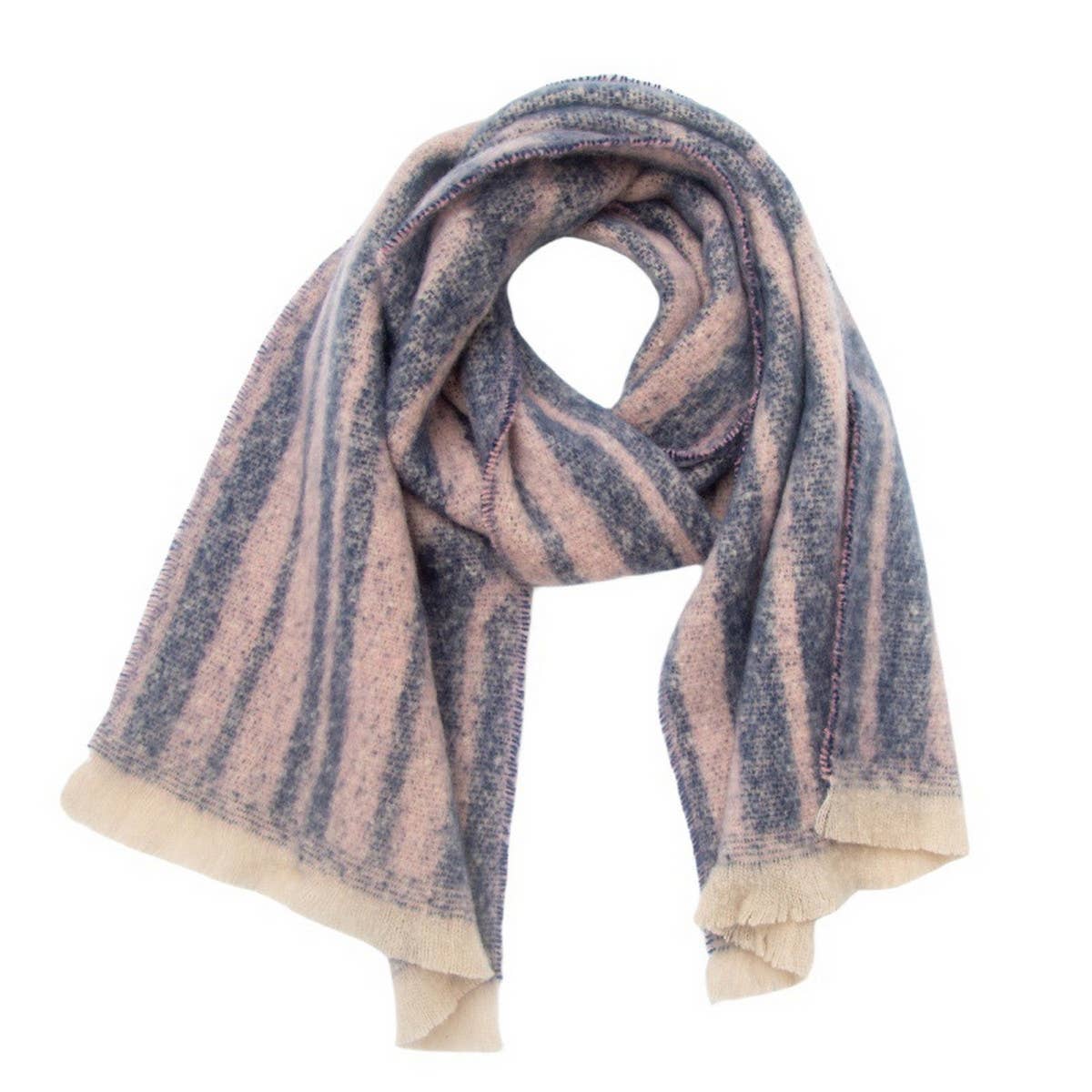 Red Geometric Loop Scarf