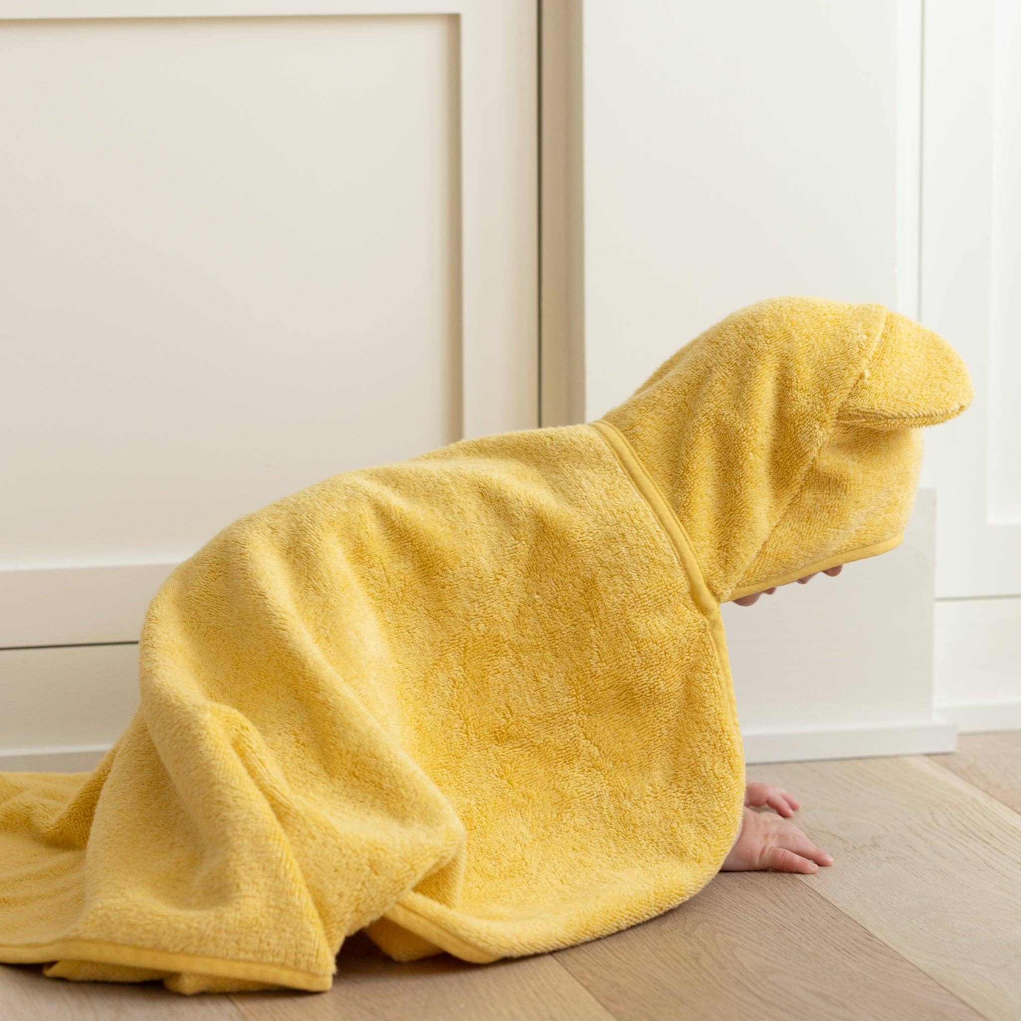 Hooded Towel + Wash Mitt Set Sunshine - Yellow