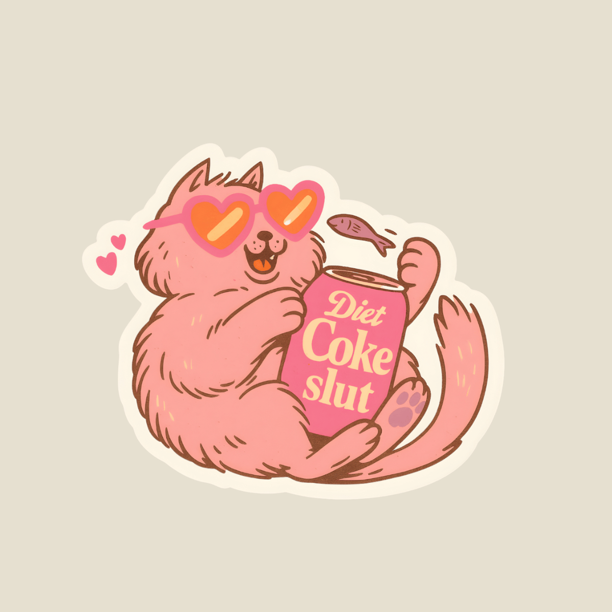 DC Slut Cat Sticker