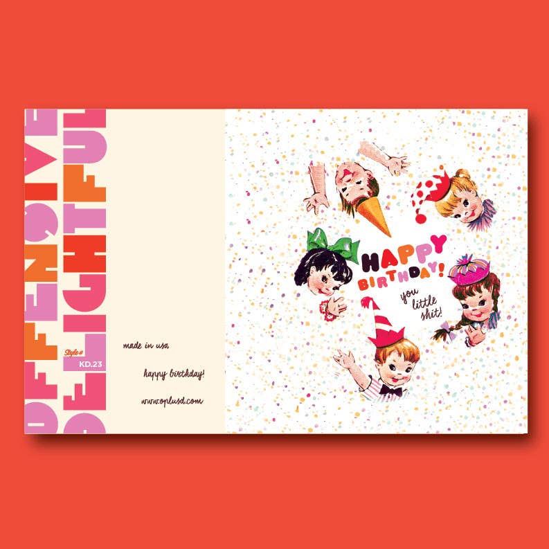 You Little Shit Birthday Card