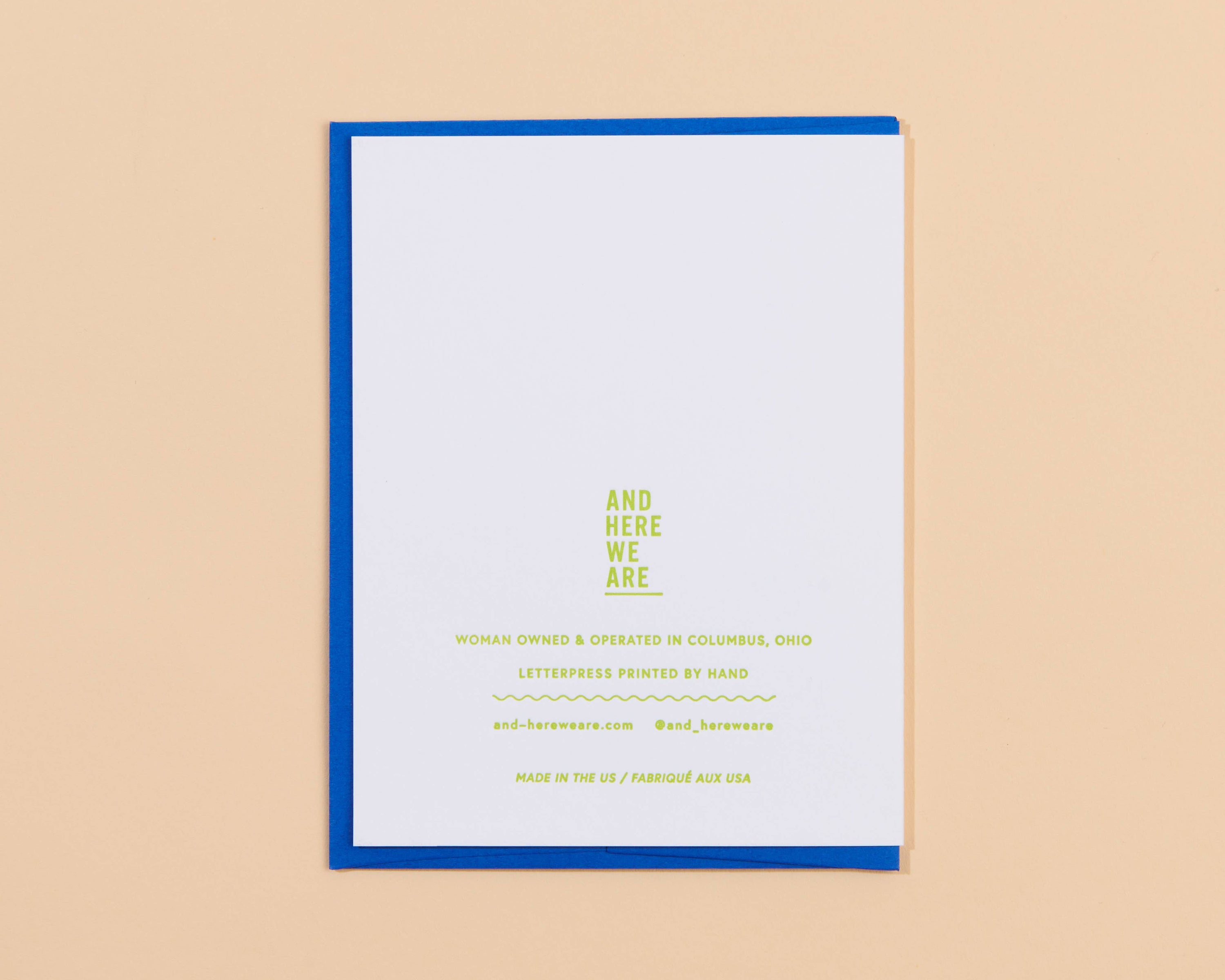 Like a Father Father's Day Letterpress Greeting Card