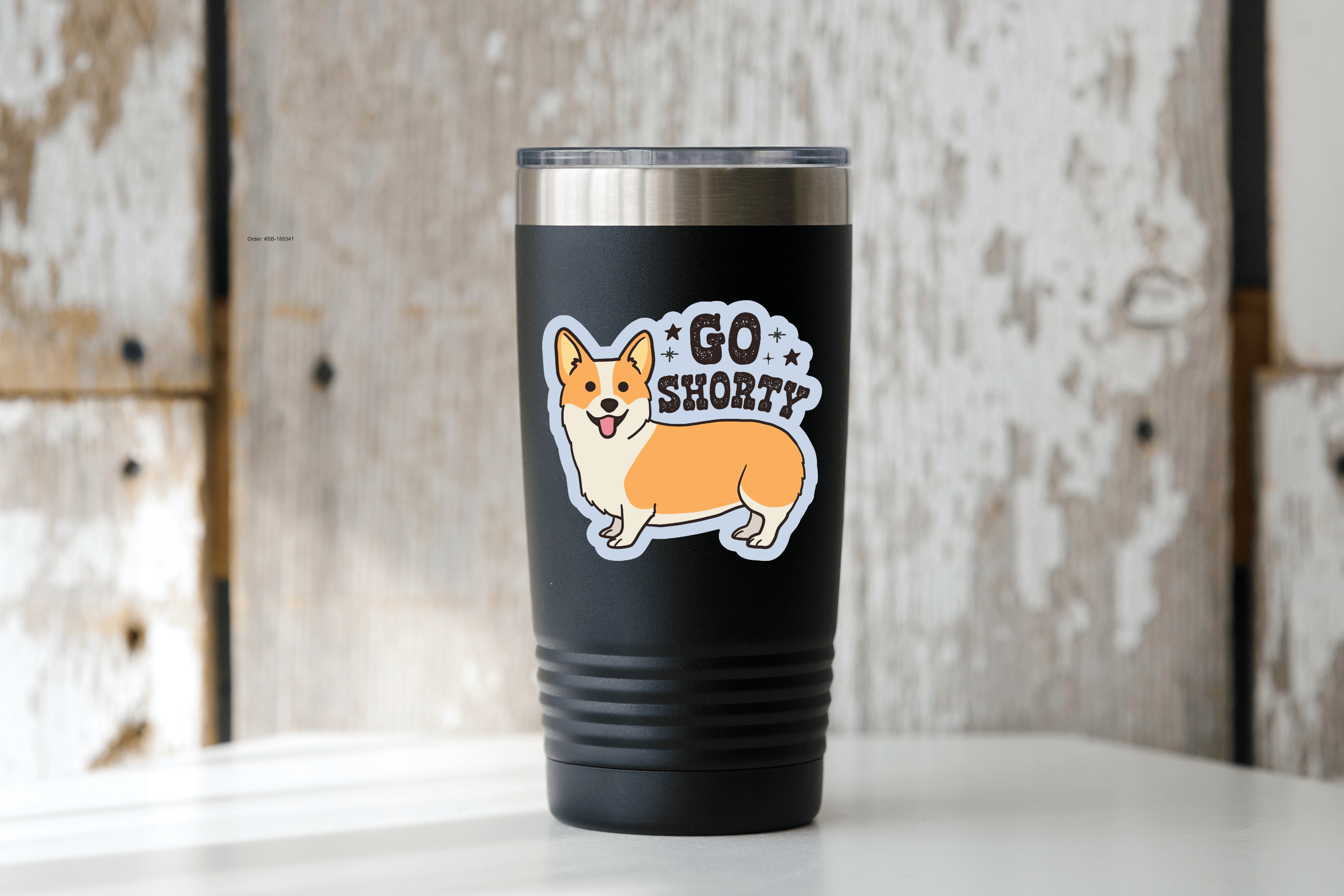 Go Shorty Sticker - dog, corgi, pet store, pet shop, animal