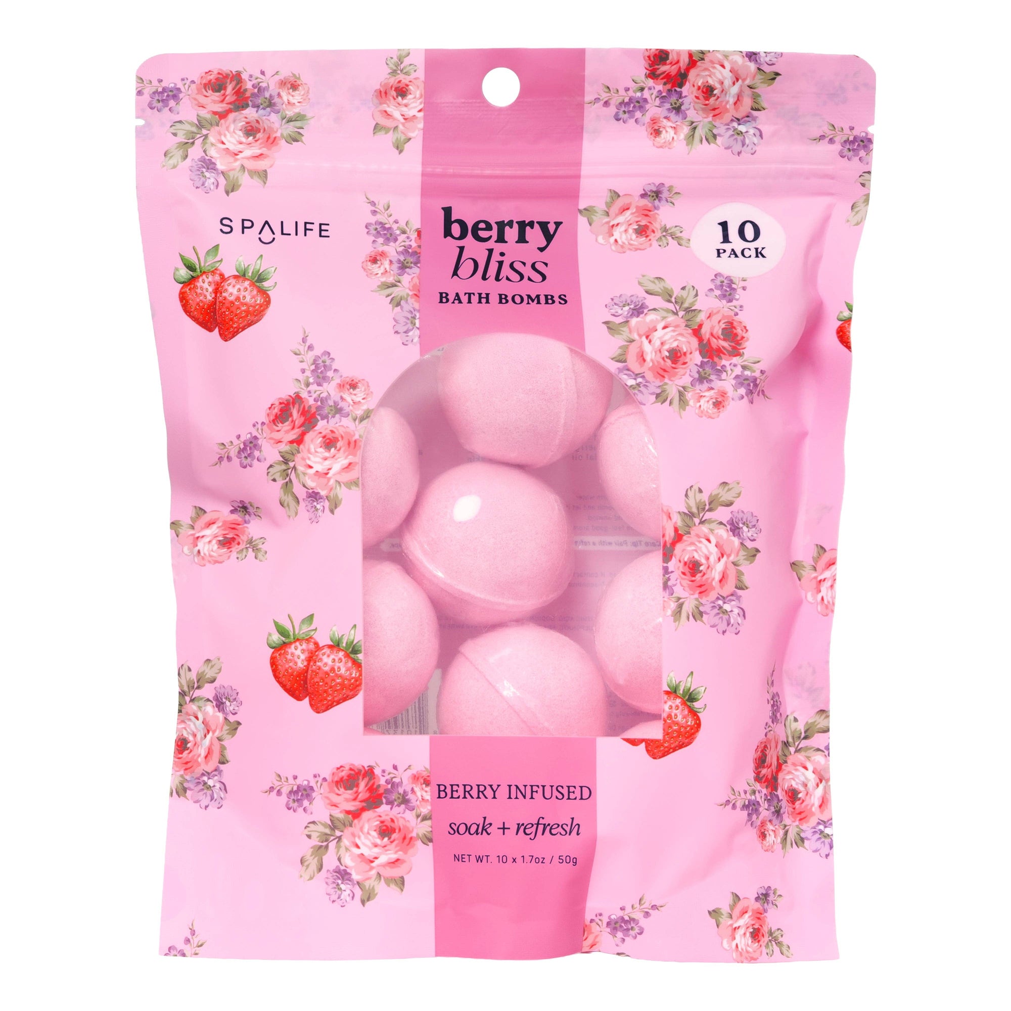 Valentine’s Berry Bliss Bath Bombs – 10 Pack 