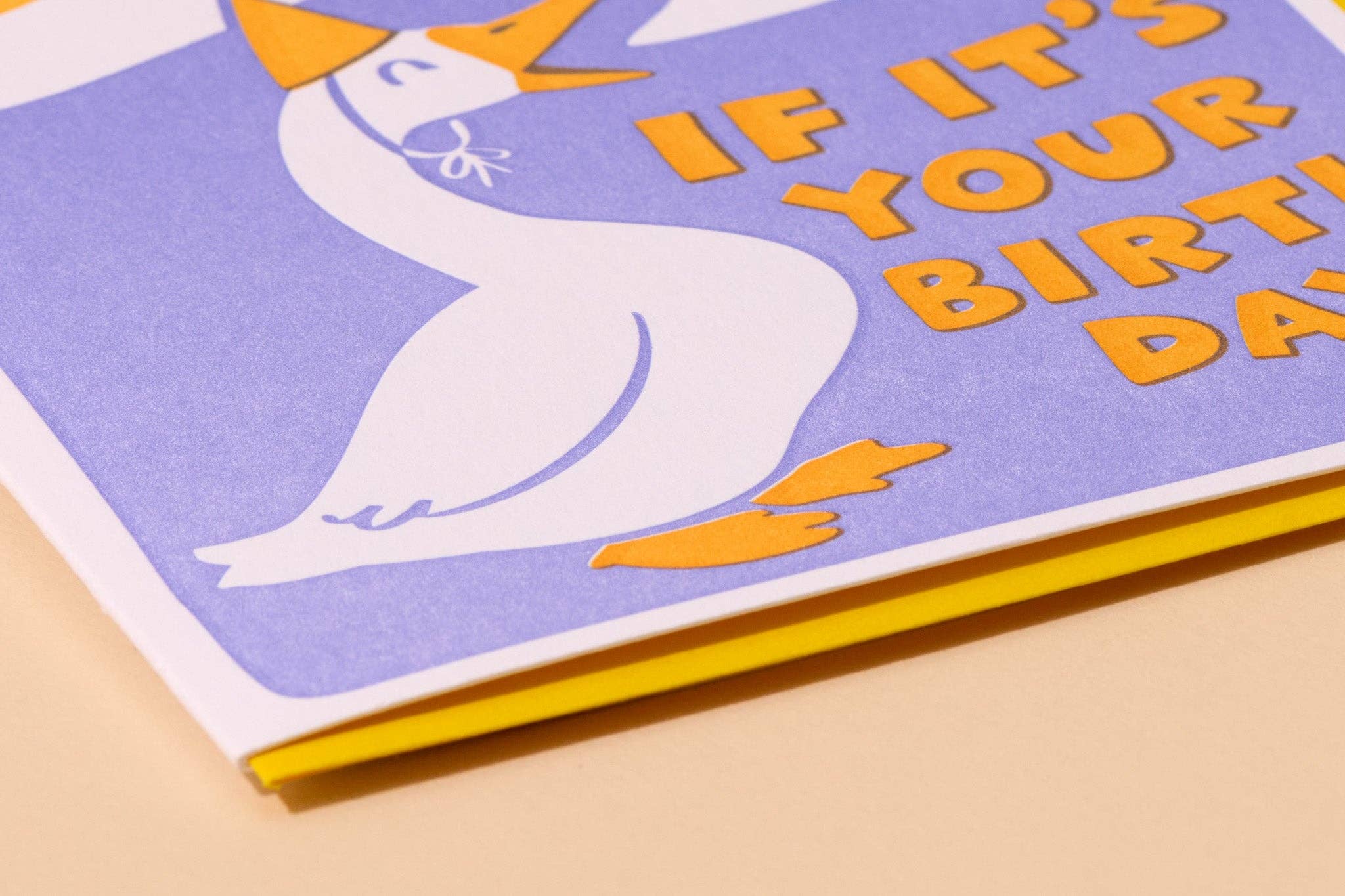 Funny Letterpress Birthday Greeting Card