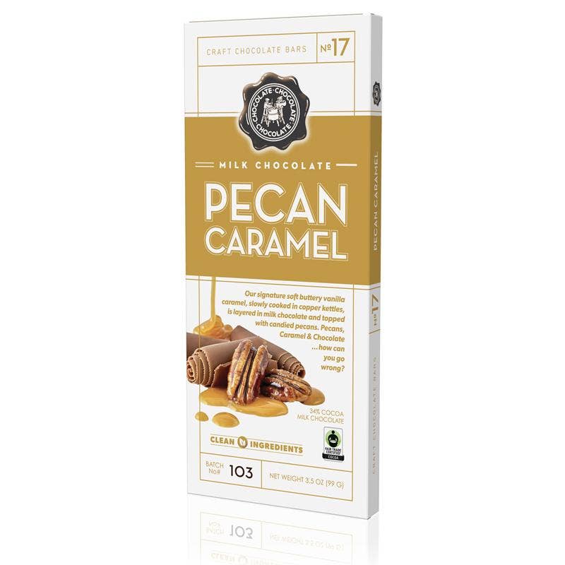 NO 17 - Milk Pecan Caramel Bar 3.5 OZ  - CASE/12