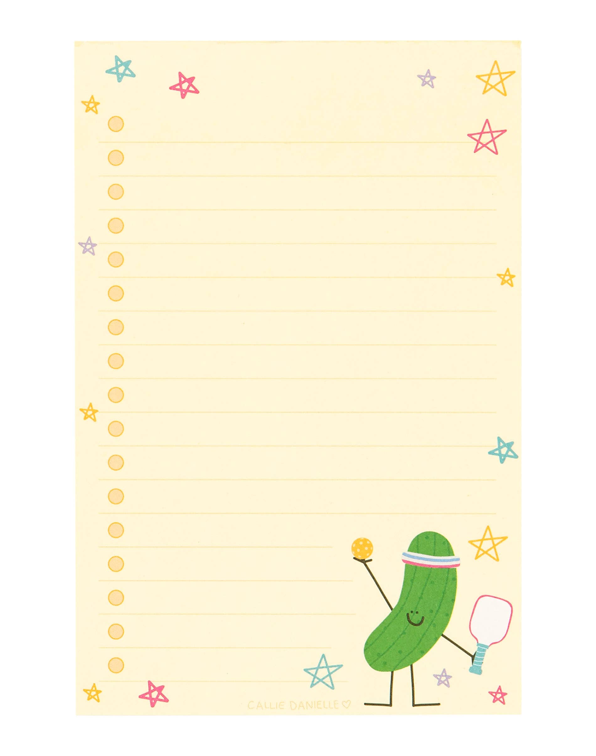 Pickleball Pickle Notepad