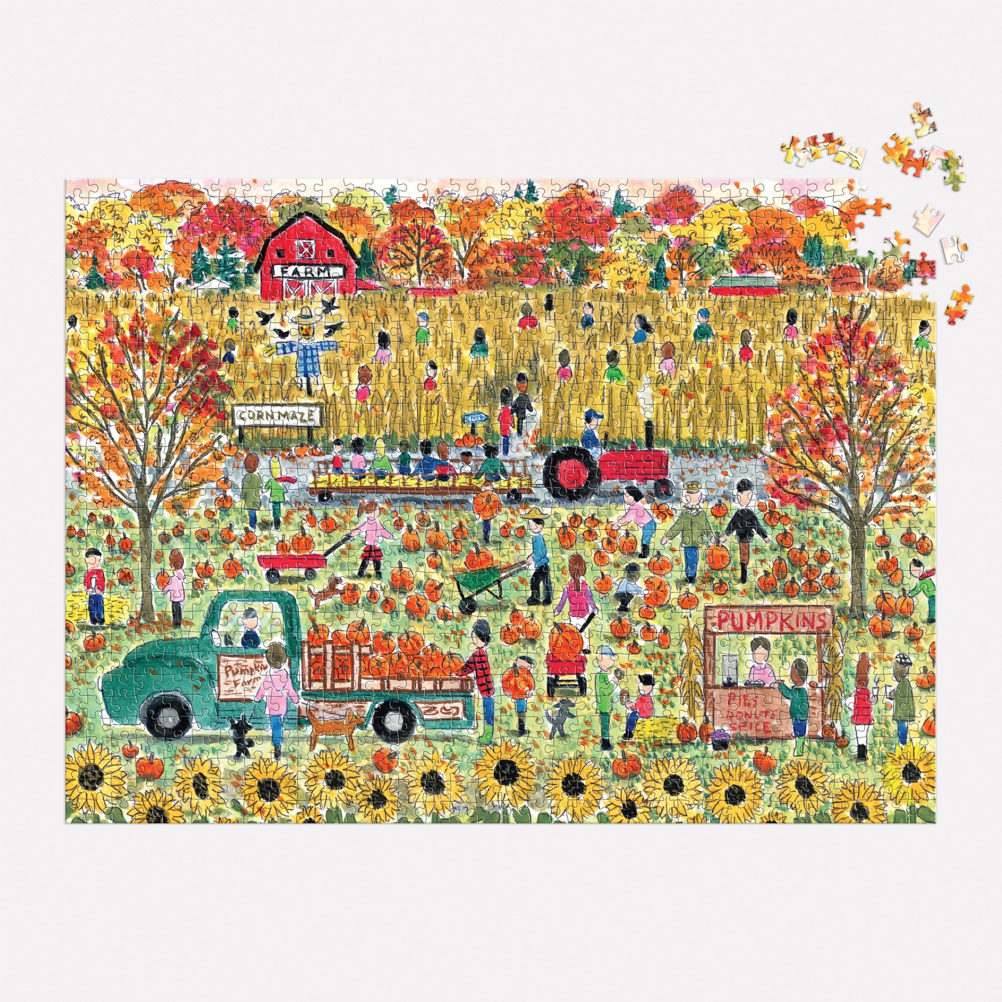Michael Storrings Pumpkin Patch 1000 Piece Puzzle