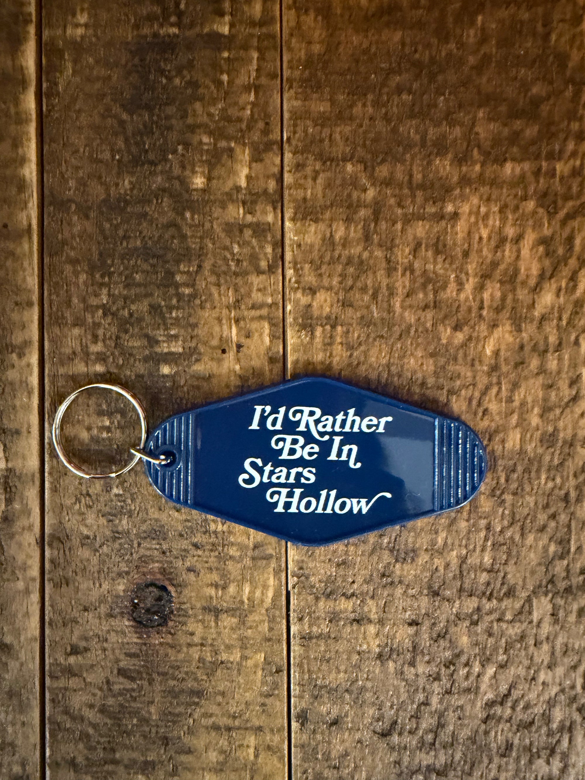 GG Inspired Vintage I'd Rather be in Stars Hollow Key Chain