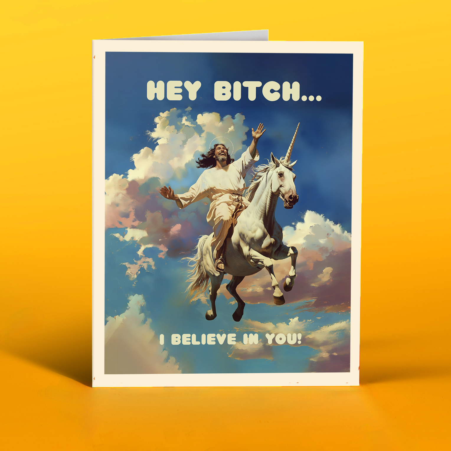 Jesus Unicorn Holiday Card