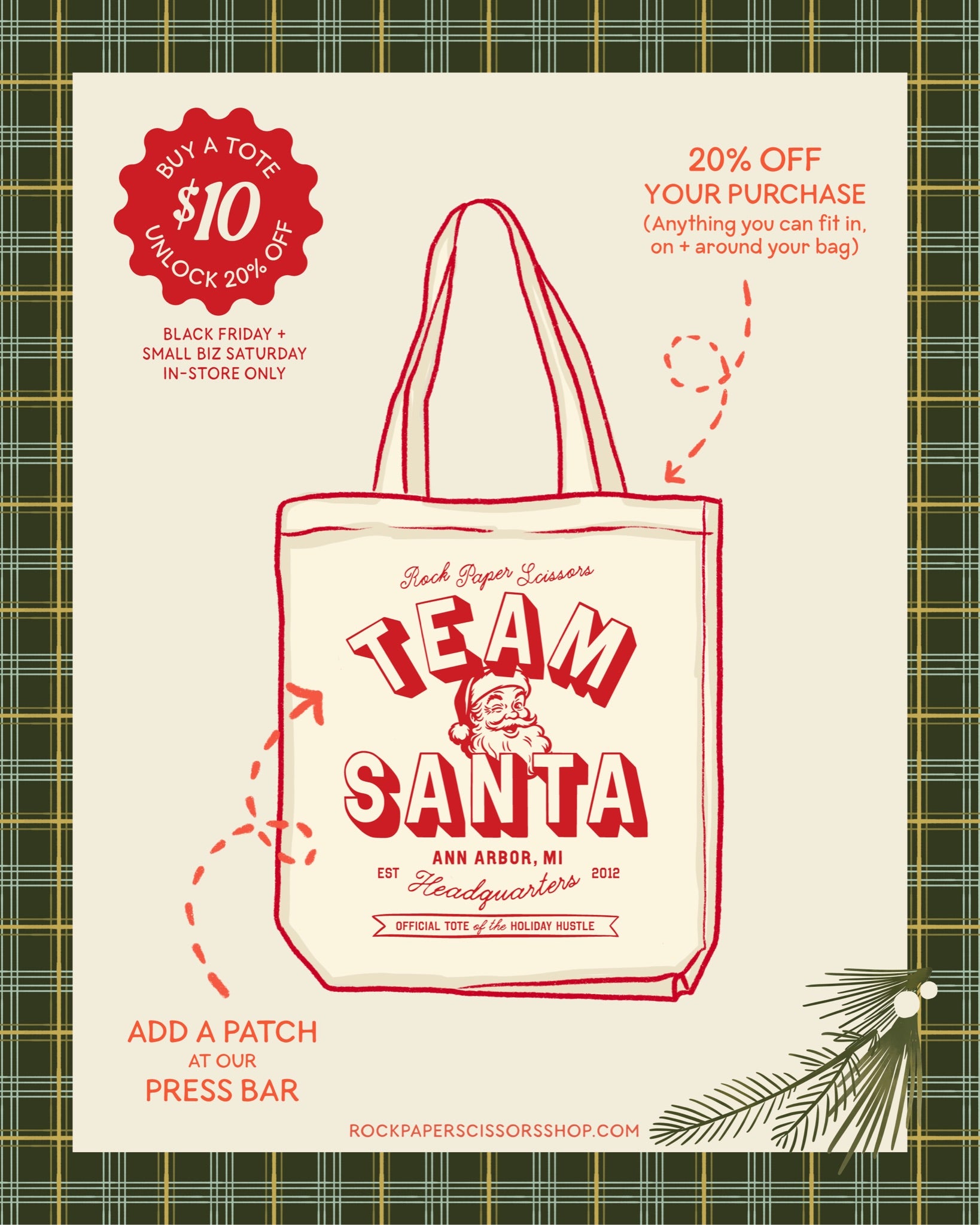 2025 Dashing Through the Store Tote + RSVP