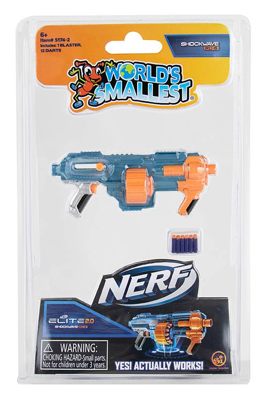 World’s Smallest Nerf Elite 2.0 Blasters Assorted