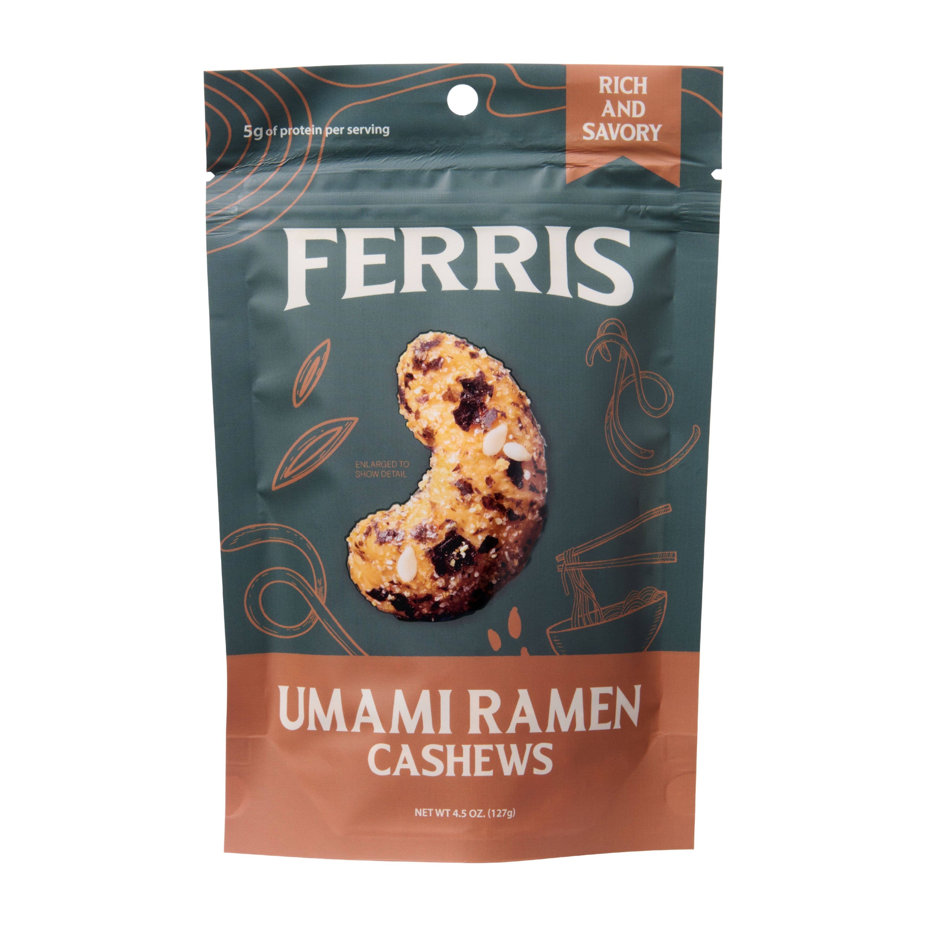 Umami Ramen Cashews 4.5 oz.